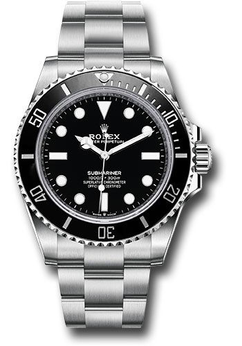 Rolex Submariner No-Date Black Dial on Oyster 124060 Card 2025