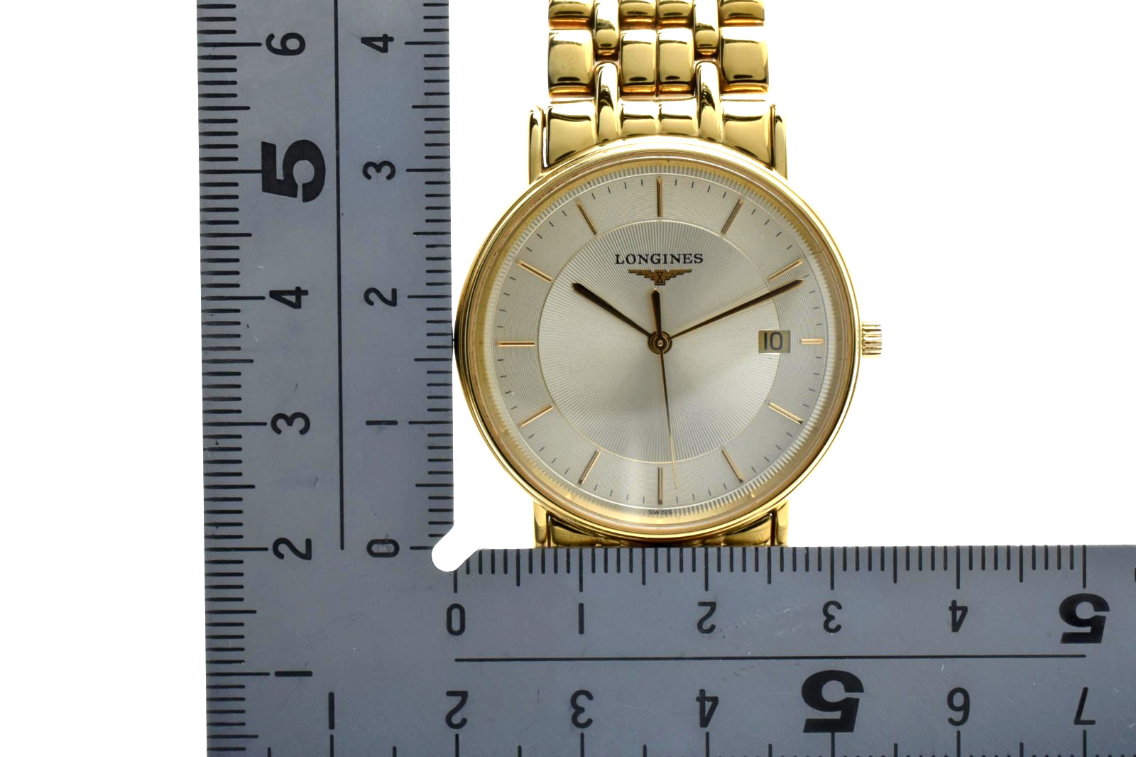 LONGINES Grand ClassicL 4.720.2 Vintage Quartz Men’s Watch Gold Date