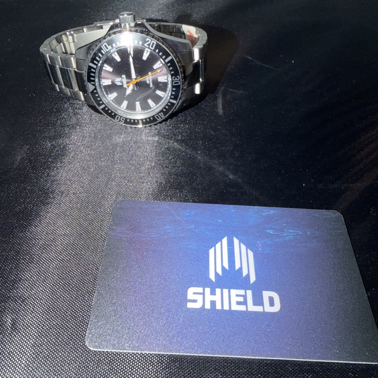 Shield Abyss Bracelet Watch Screw-Down Crown and Crown Protector Case Design