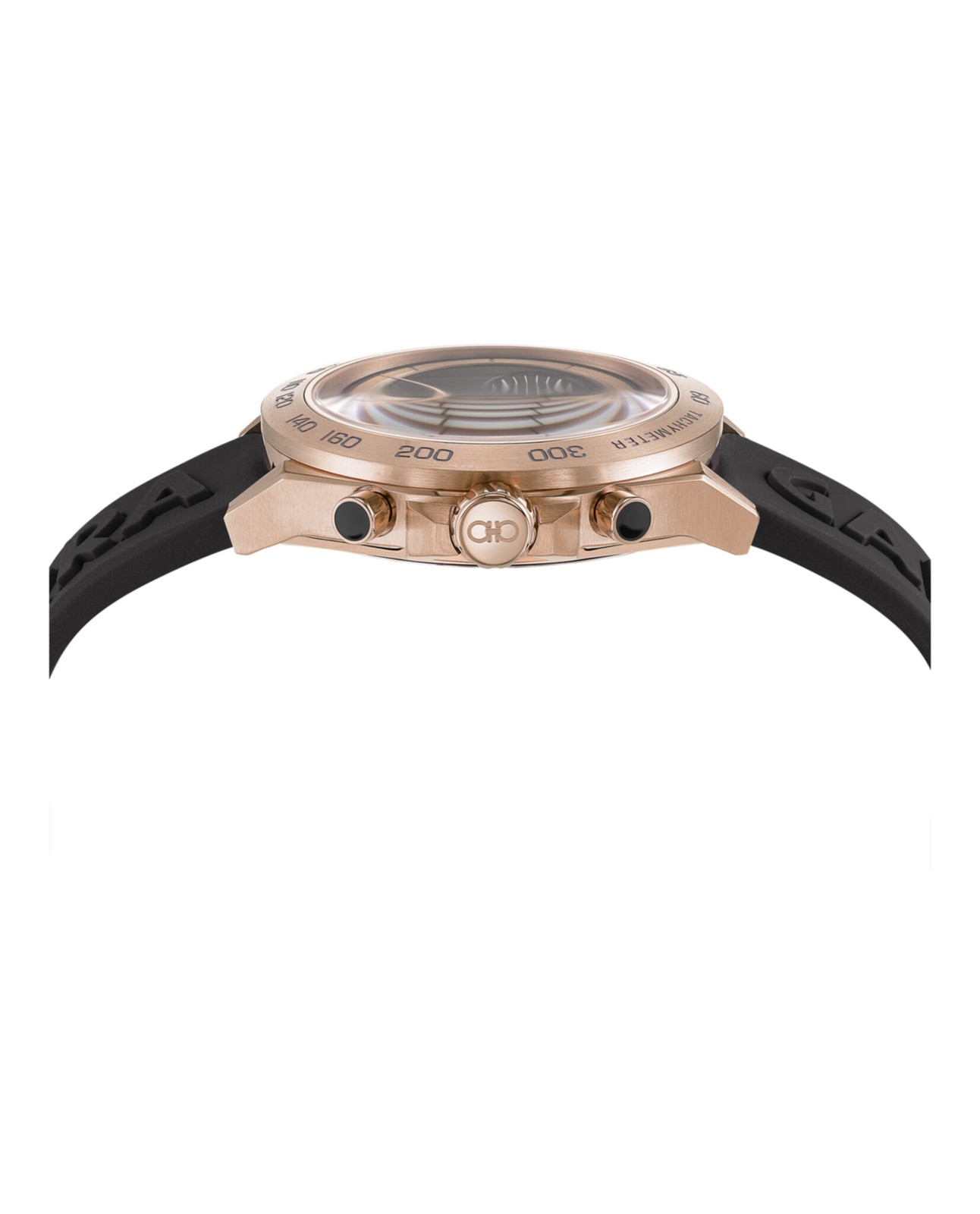 Ferragamo Mens Ferragamo Urban Rose Gold 43mm Strap Fashion Watch