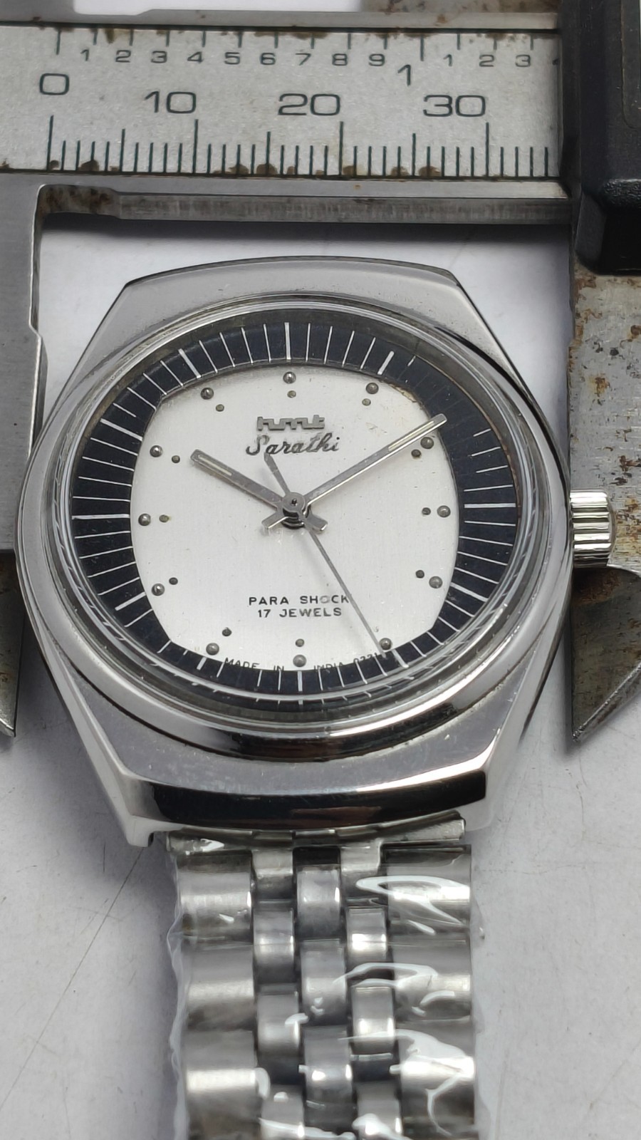 HMT Sarathi 17J Hand Winding Wrist Watch For Men’s In Working Condition