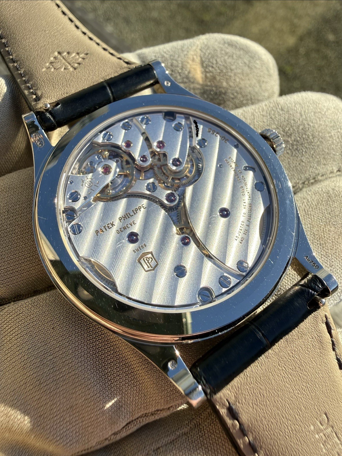 2022 Patek Philippe Calatrava 18K White Gold 39mm Grey Anthracite Dial 6119G B&P