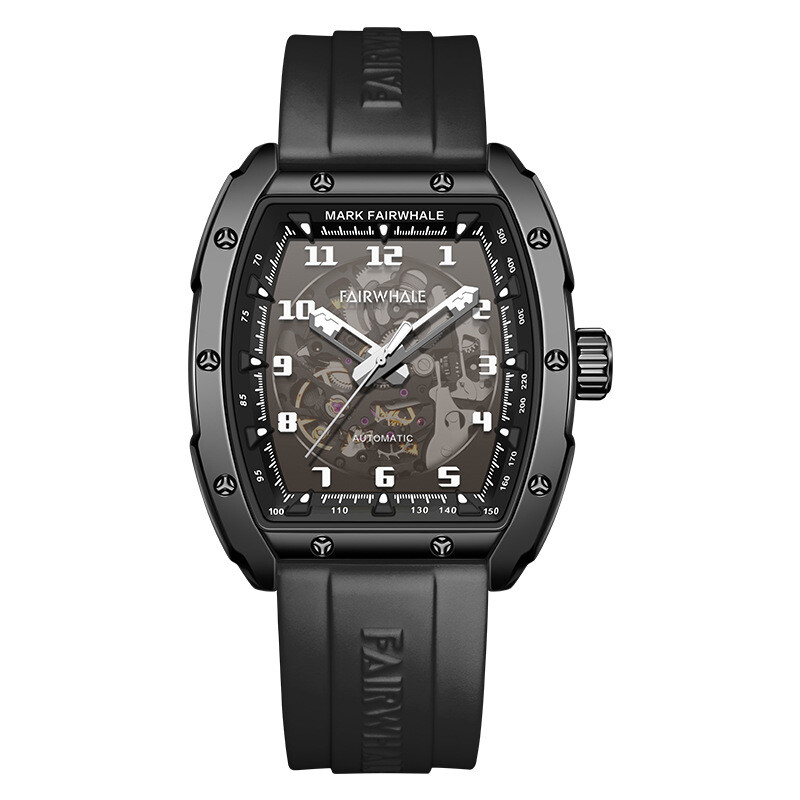 MARK FAIRWHALE Tonneau Barrel Luminous Waterproof Mechanical Automatic Watch