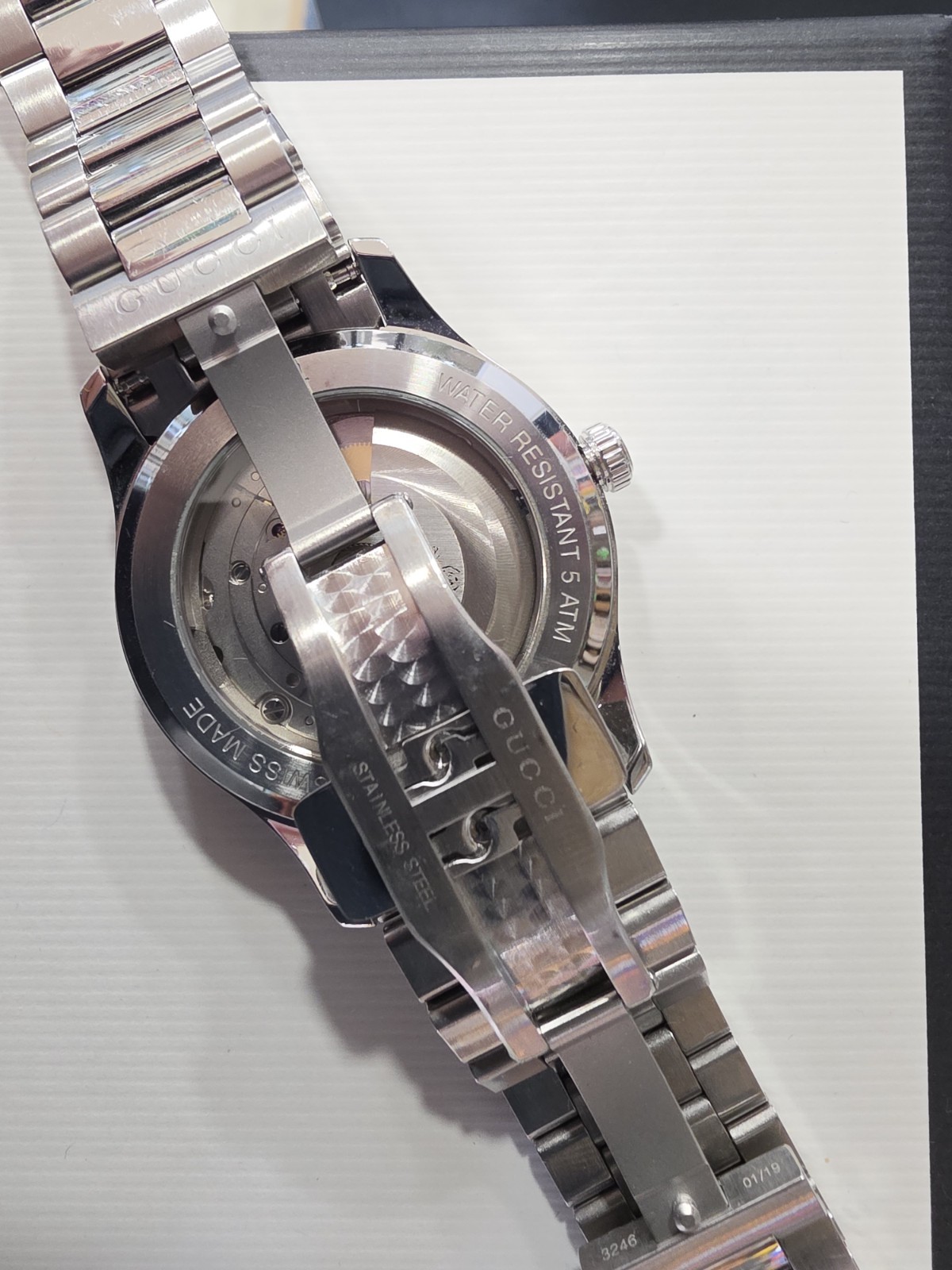Gucci G-Timeless Automatic Watch 38mm 126.4 Good Working Order