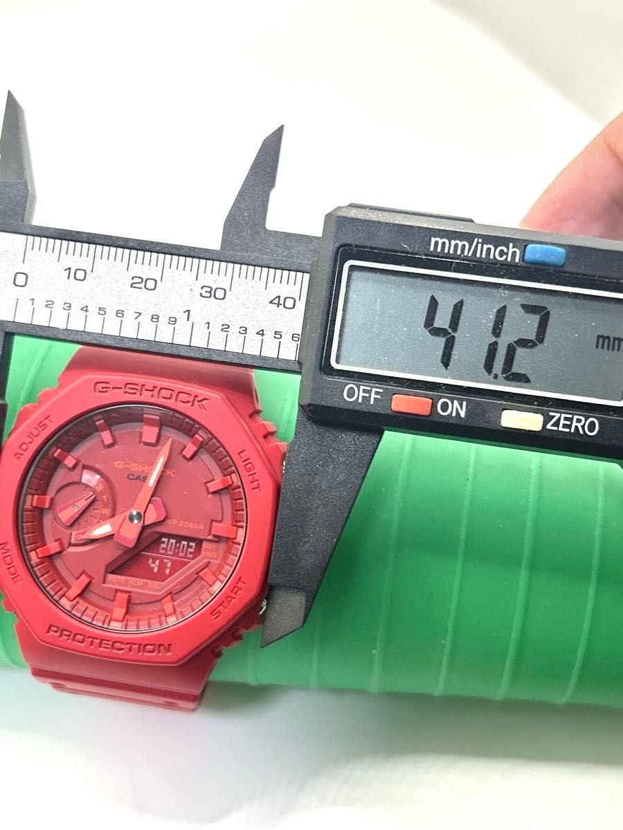 Casio G-Shock GA-2100 Red Analog Digital Quartz Watch