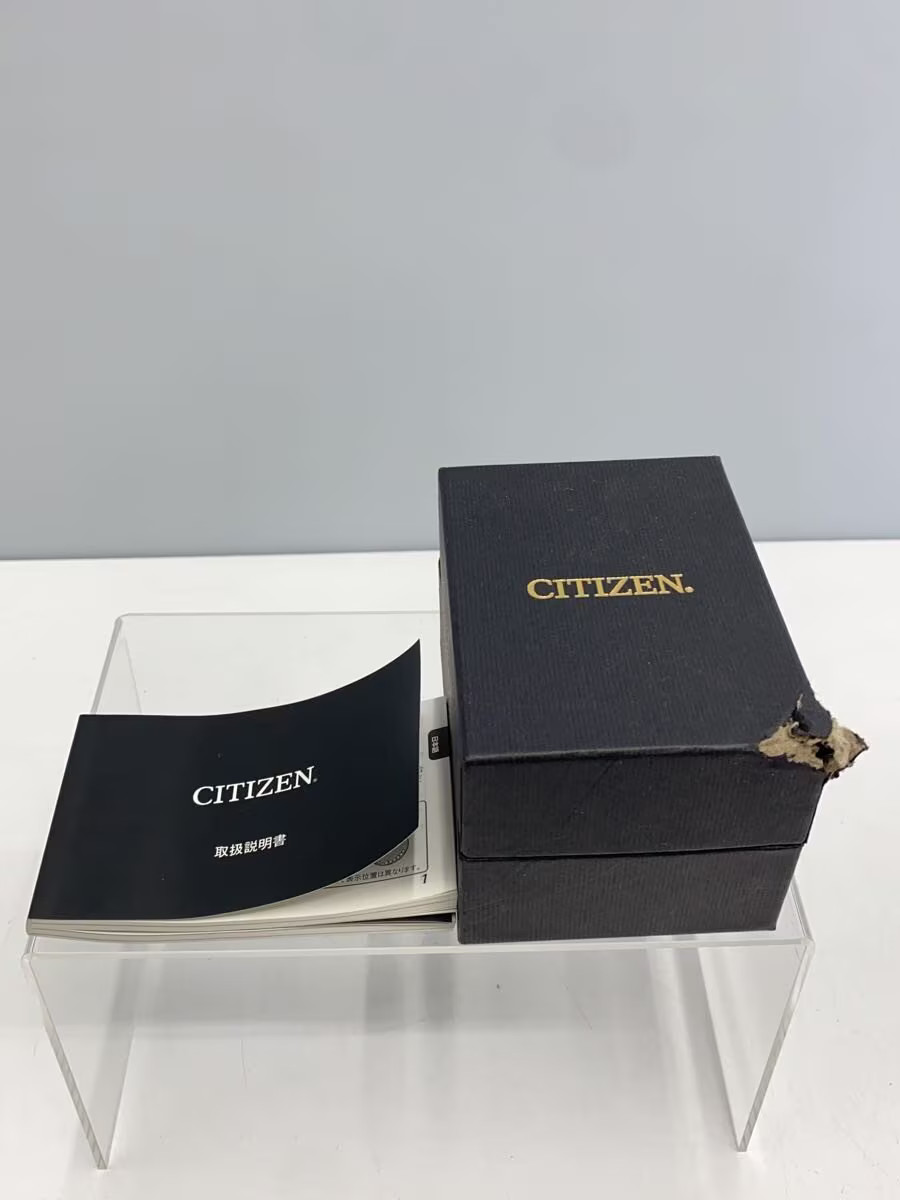 CITIZEN Solar Watch Analog Stainless BLK SLV H145 S073545