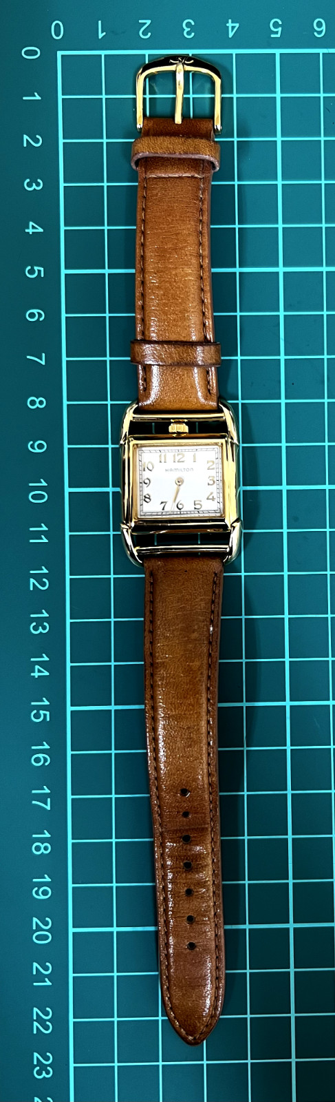 [ NEAR MINT ] HAMILTON 6176 27mm Contour Gold Dial Women’s Quartz Vintage Watch
