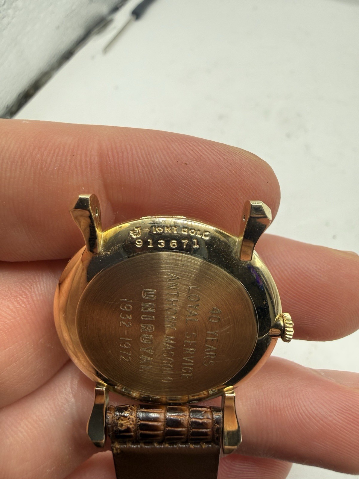 VINTAGE 1972 Hamilton Masterpiece 10K Solid Gold Mens Watch Sub Seconds RUNS