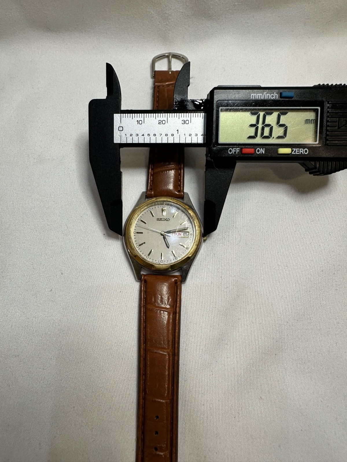 Vintage Seiko 7N43-8199 MENS WATCH GOLD TWO TONE