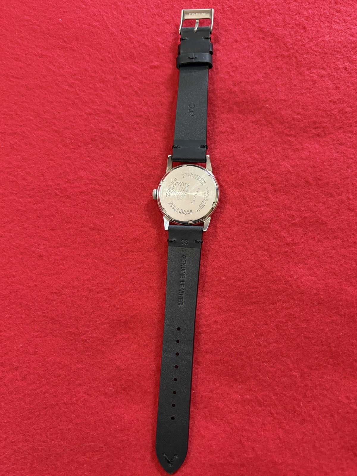 1950’s Zodiac Glorious Hacking 17j Swiss Manual Wind 34mm Wristwatch-Runs Great
