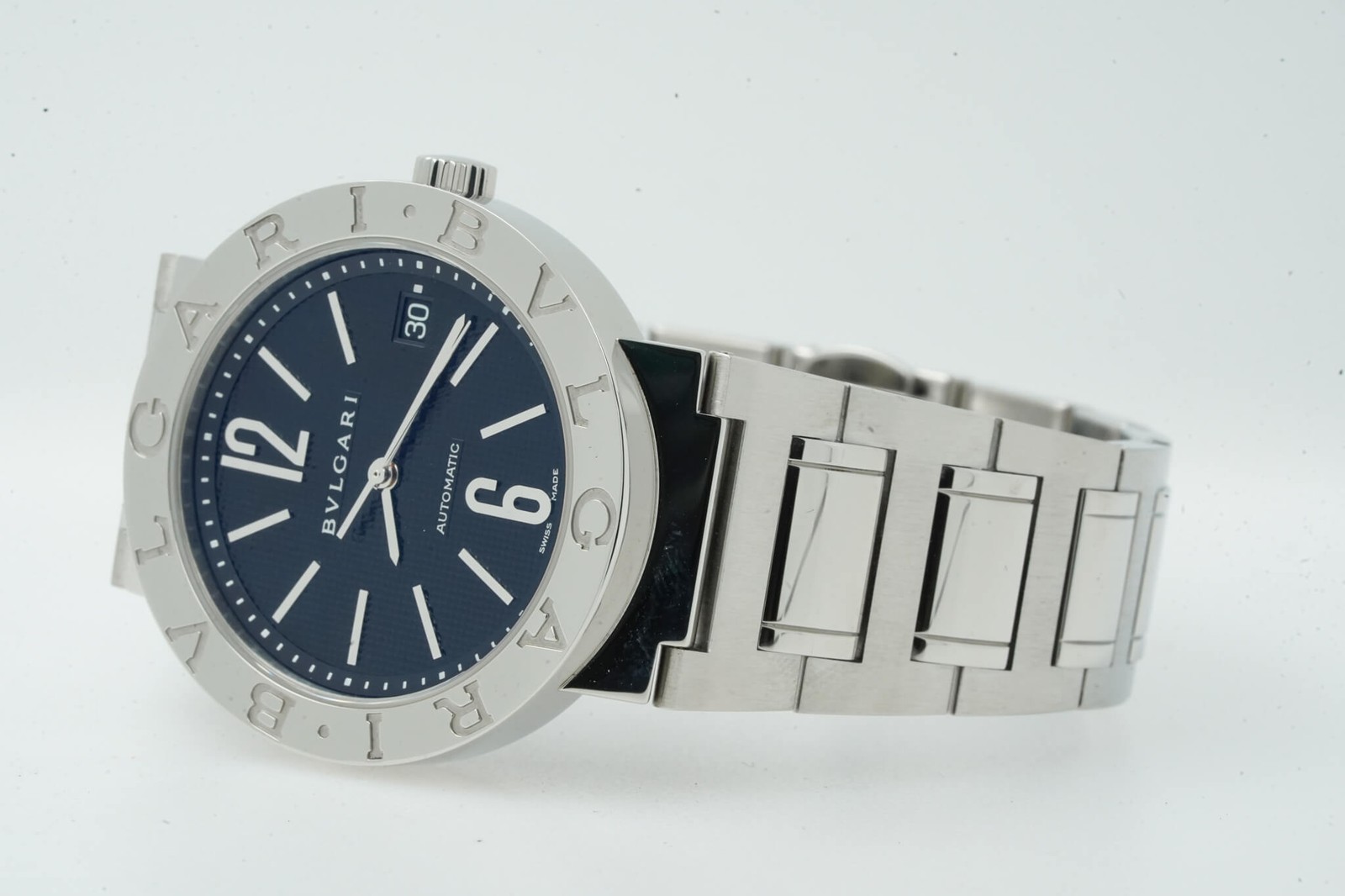 Bulgari Bvlgari BB38SSAUTO BB 38 SS AUTO Automatic 38mm Black Dial 03/2009 12…