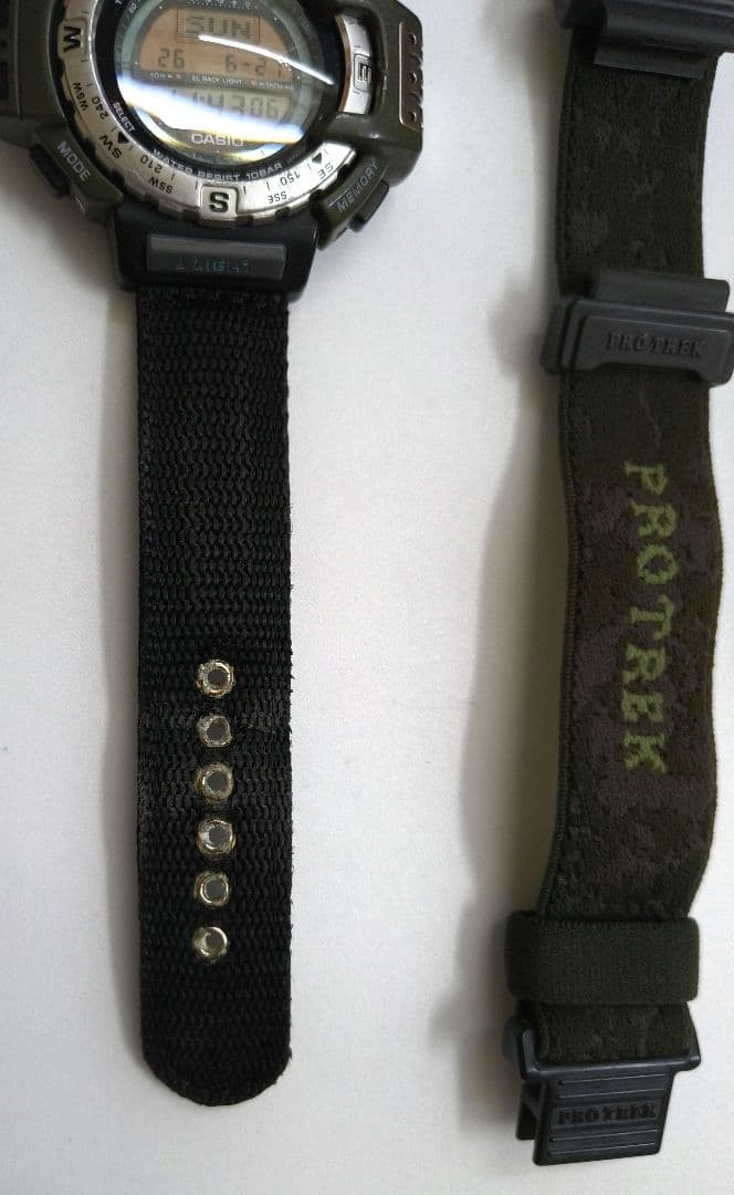 Casio Pro Trek PRT-40 Watch Replacement Strap Set with Barometer, Altitude【USED】
