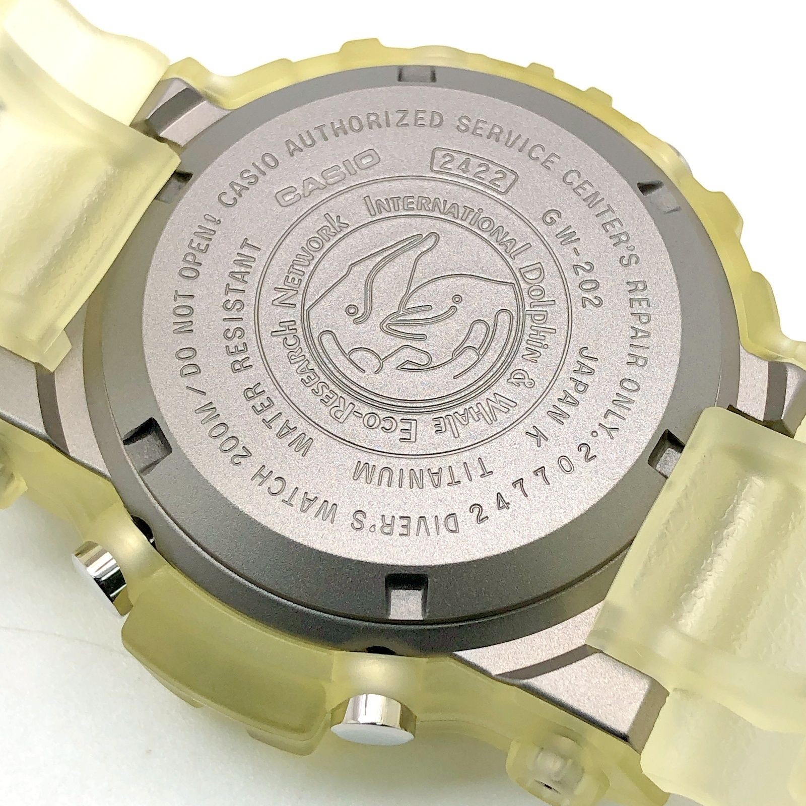 G SHOCK G SHOCK Casio Watch GW 202AK 7 FROGMAN Ilkuzhi 2002 Tough Solar Skeleton
