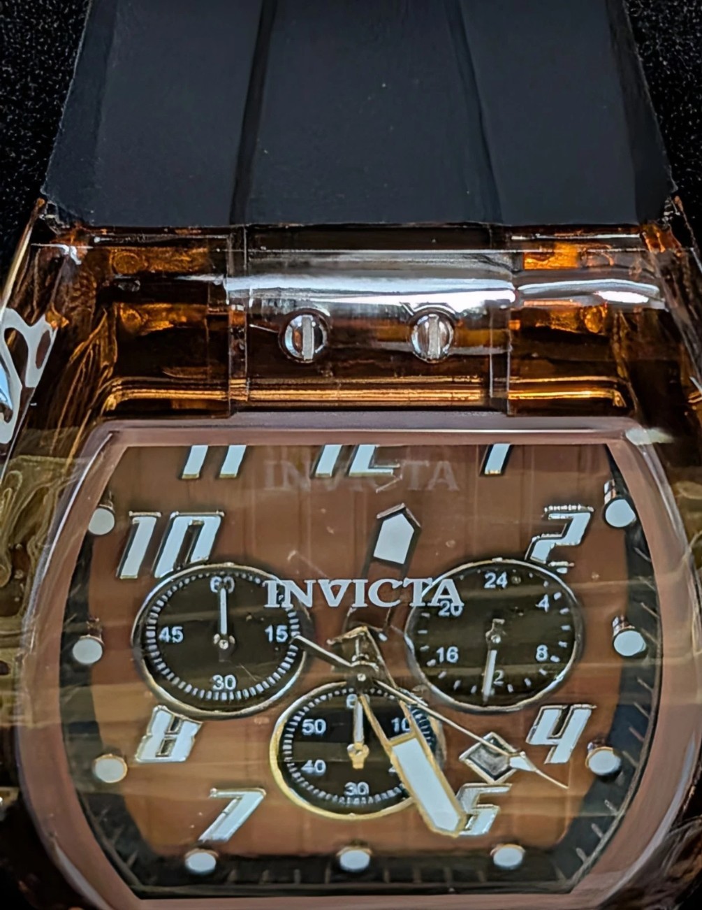 Invicta S1 Rally Kinesia Anatomic Men’s Watch – 47mm Black/Brown (50086)