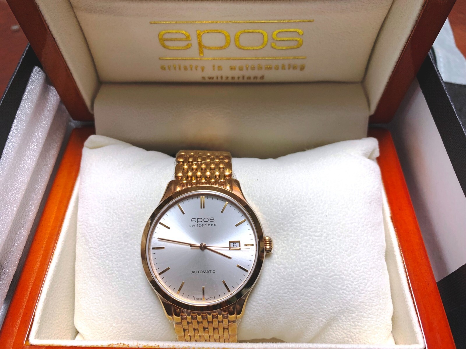 EPOS Ø 40mm Originale 3420 Rose Gold PVD Super Slim ETA 2892-A2 automatic watch