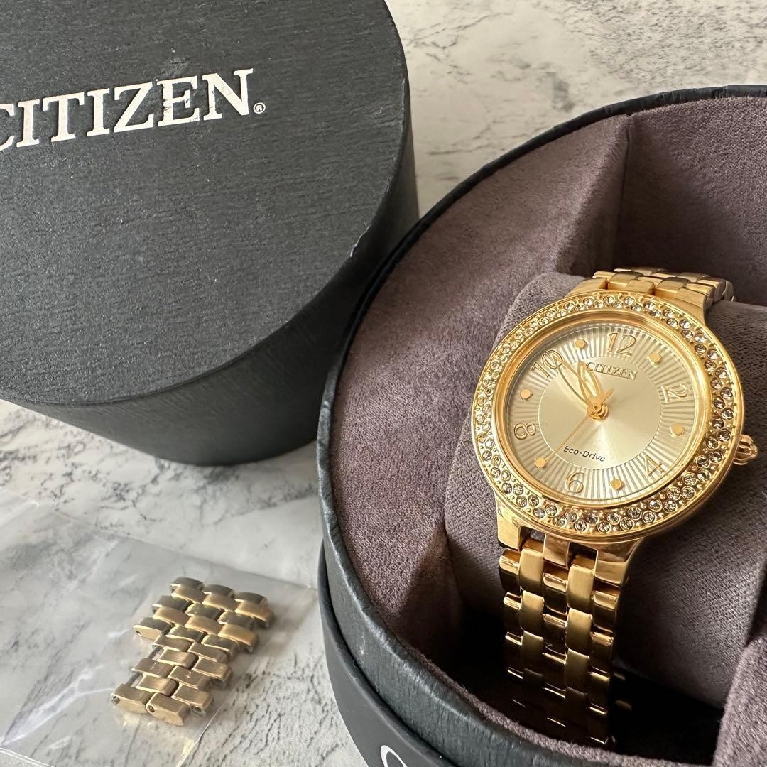 CITIZEN FE2082 51P Gold Silhouette Crystal