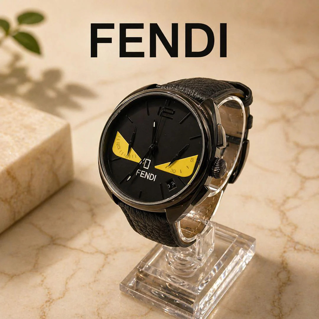 FENDI 21200G Quartz Stainless Steel 40mm Black Watch