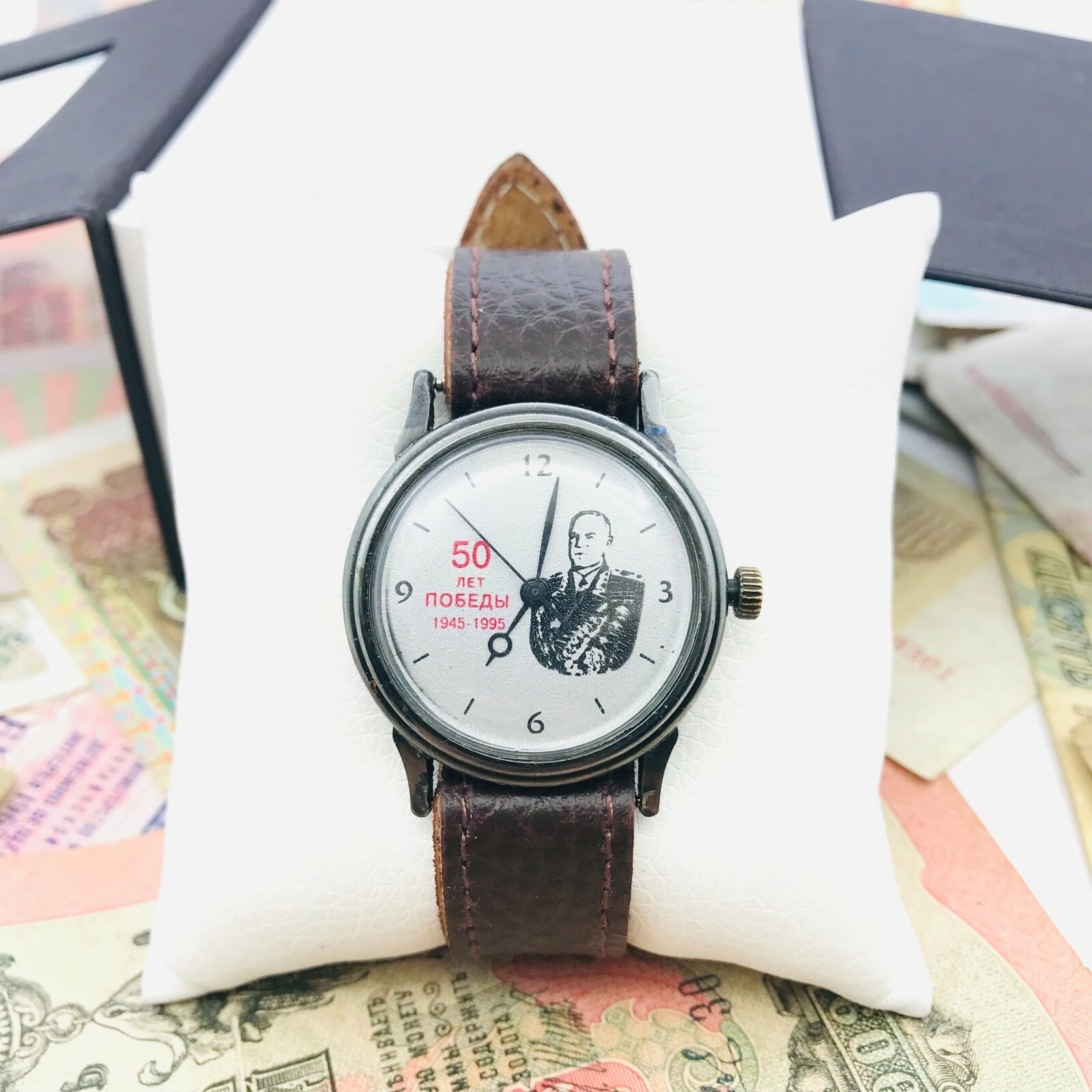 🎖 Rare Raketa 50 years WW2 Commander Zhukov 🎖 Wristwatch USSR Soviet Watch 🛠