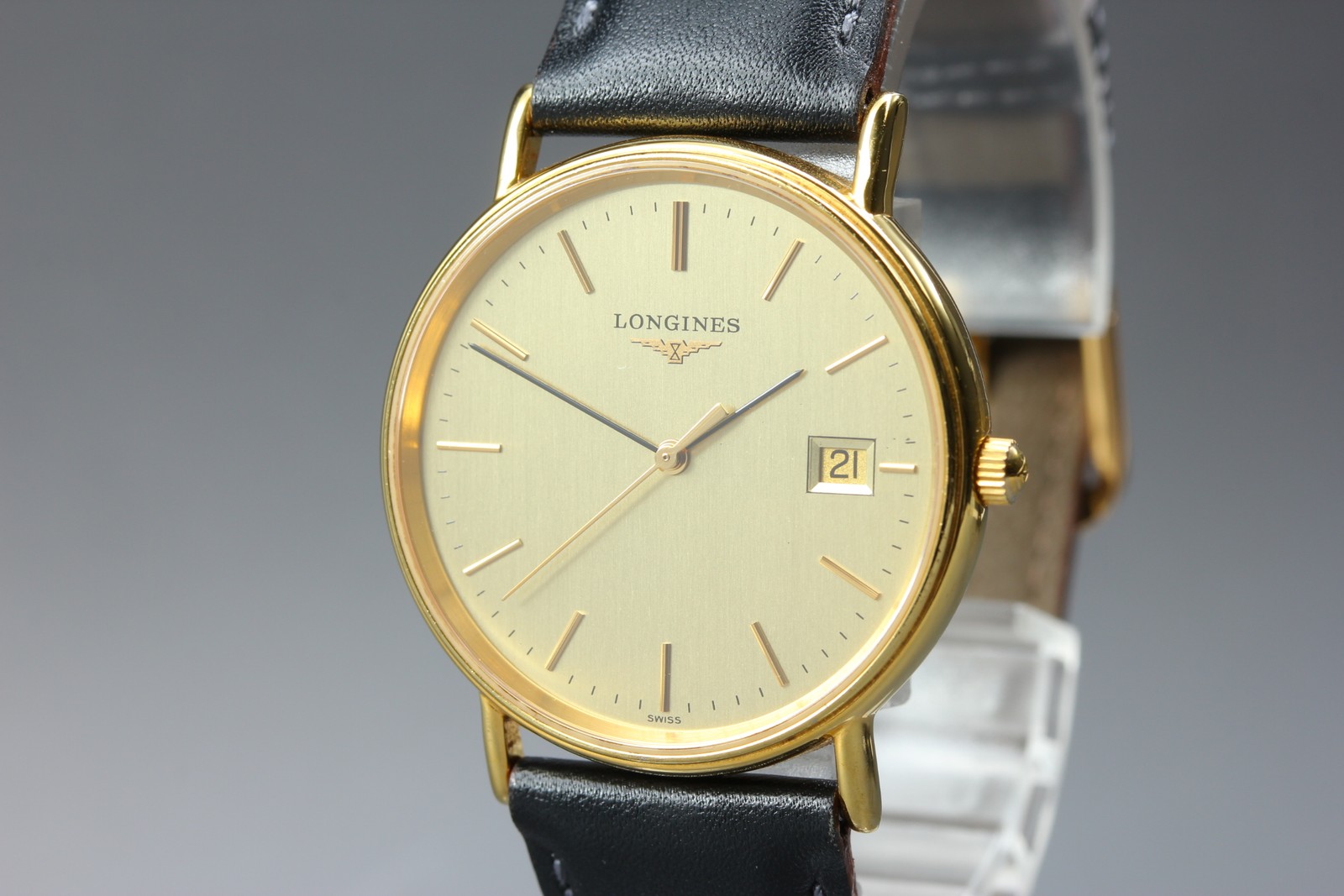 [Near MINT] LONGINES Grand Classic L4.720.2 Gold Dial Quartz Men’s Vintage Watch