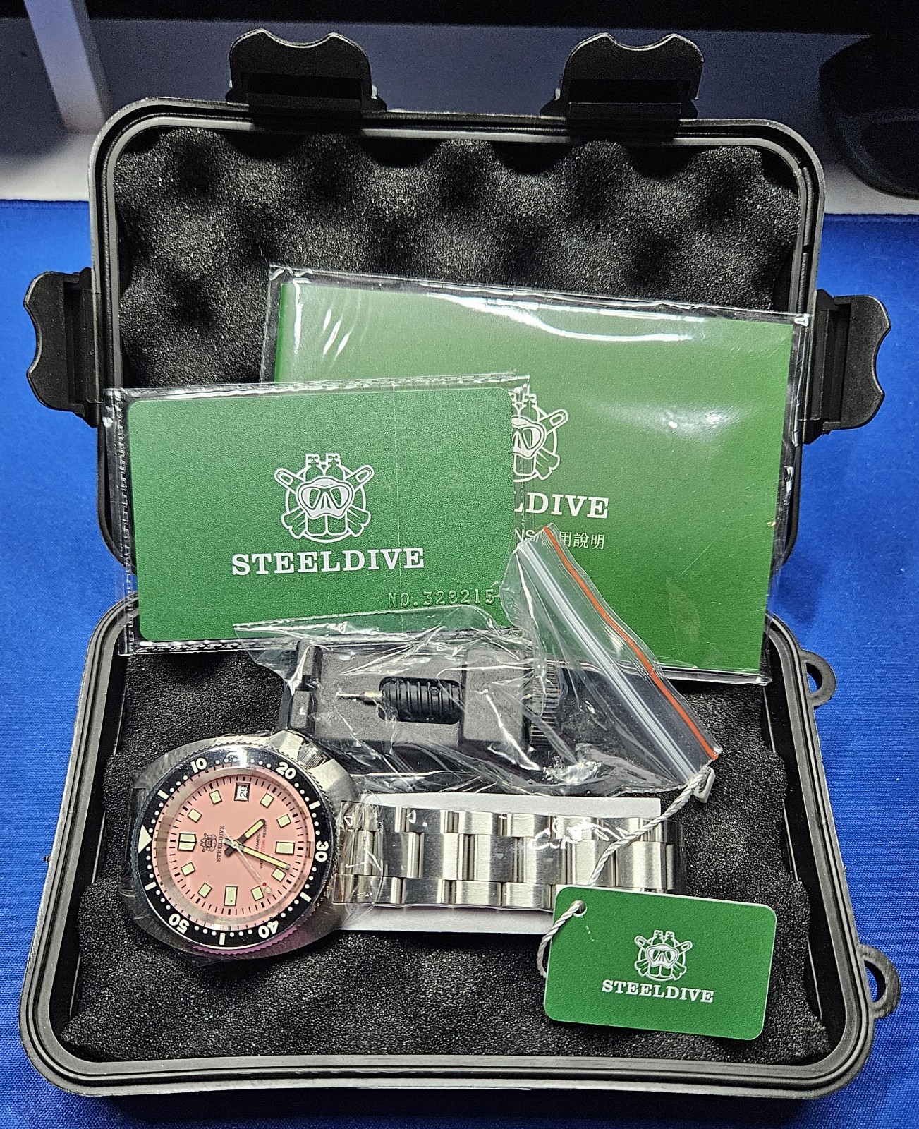 Steeldive SD1974 Turtle Captain Willard NH35 Seiko Sapphire Watch Rare Pink New