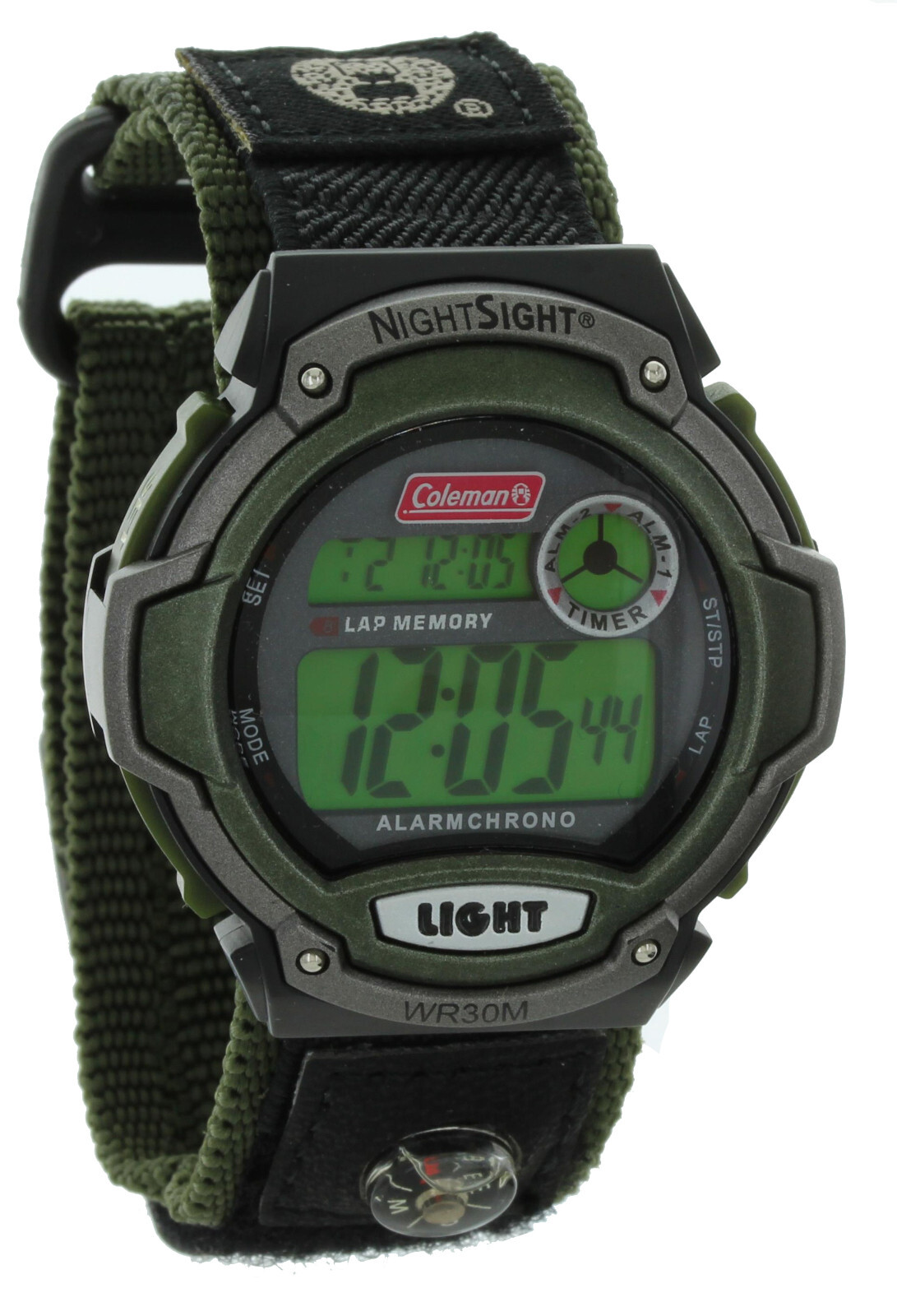 Coleman Men’s 40819 Digital Dual Time Sport Watch water resistant 12/24 H