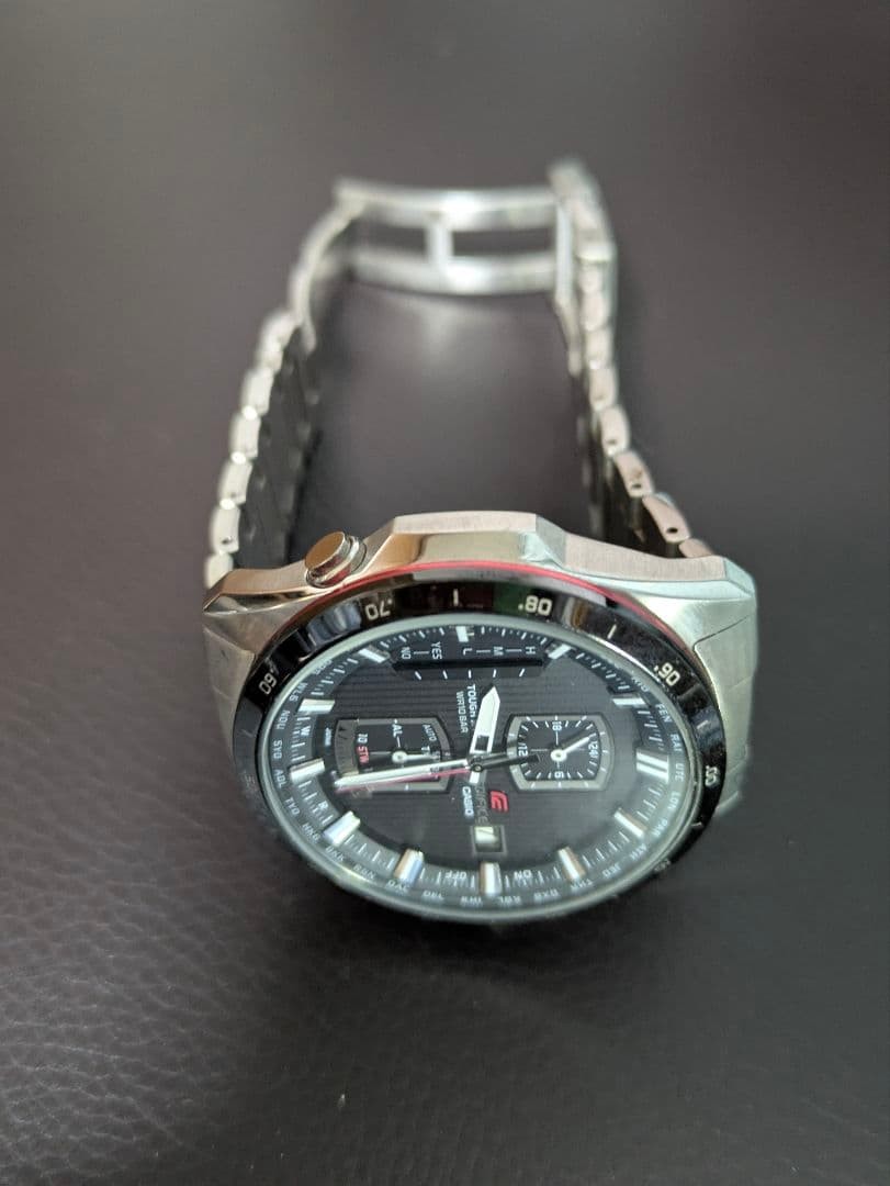 Casio Edifice EQW-A1100 Radio Solar Chronograph Mens Watch Black Date Japan