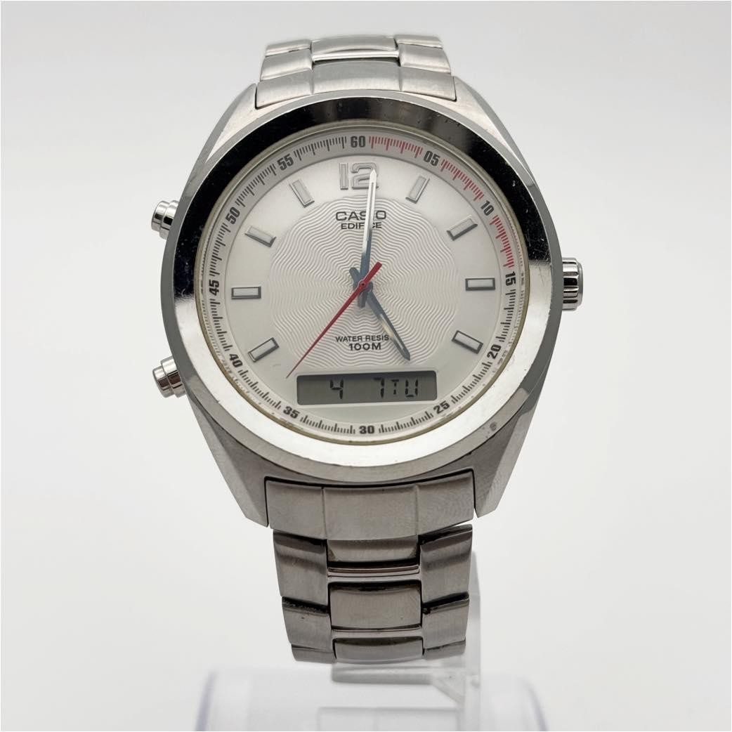 Casio Edifice EFA-108 Ana-Digi Chronograph Quartz Mens Watch Japan