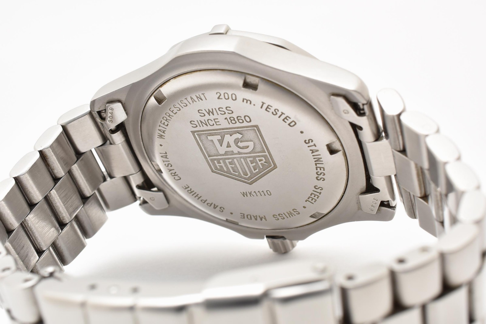 TAG Heuer 2000 Professional WK1110 Black Dial Quartz Stainless Steel Men’s Watch