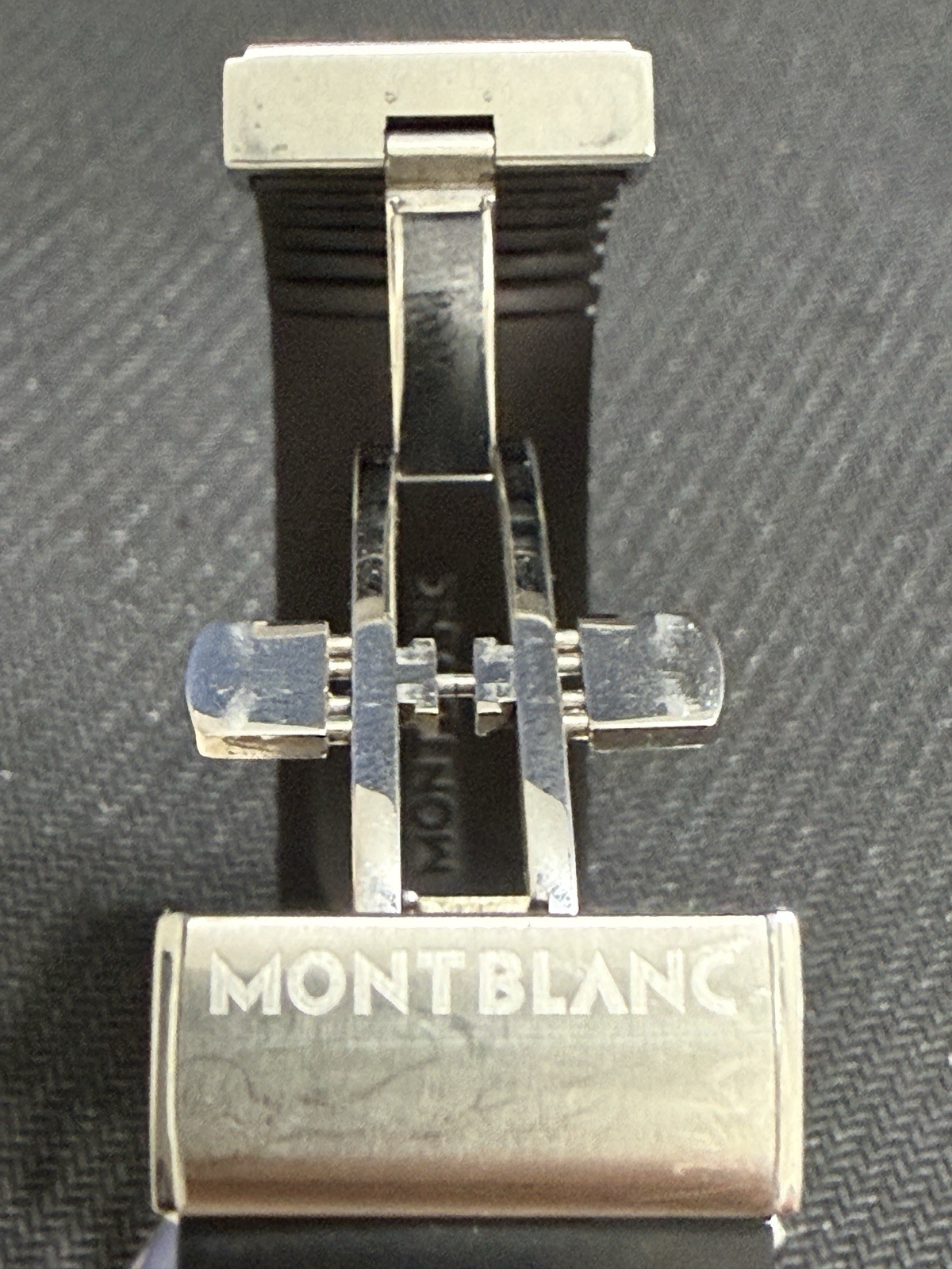 Montblanc Meisterstück Automatic Chronograph 200m Black Dial Rubber Strap 43mm
