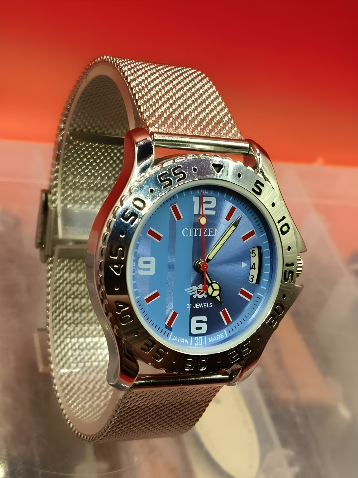 Automatic 8200 21Jewels Restored White Dial Blue Day/Date Mens Watch Vintage 67