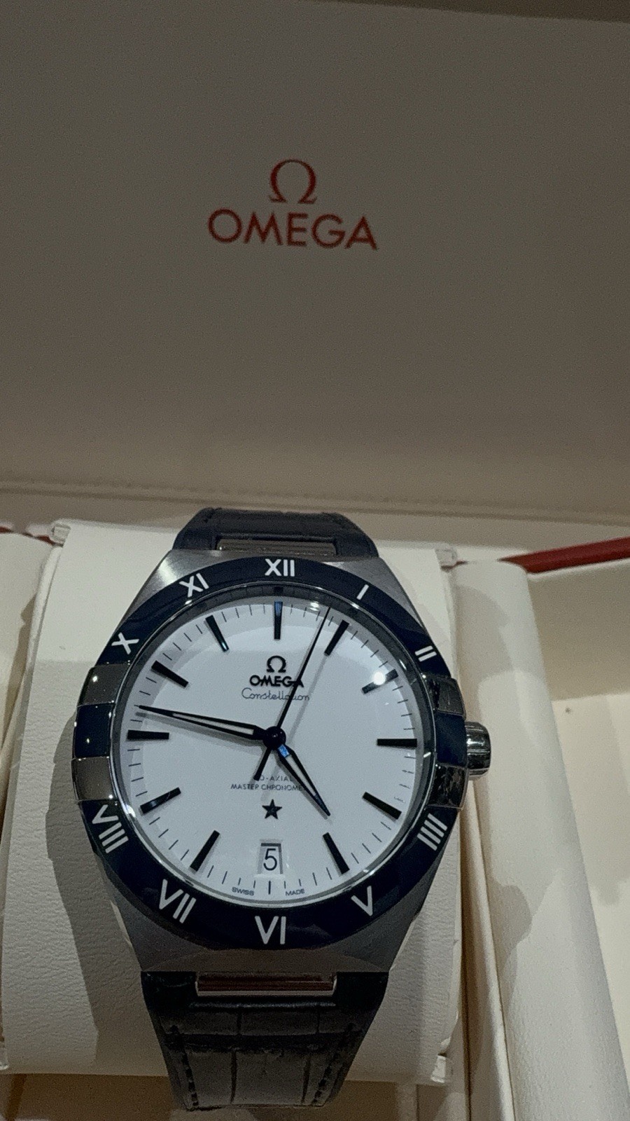 OMEGA Constellation Navy & White 41mm 13133412104001 & Omega Warranty + Bonus
