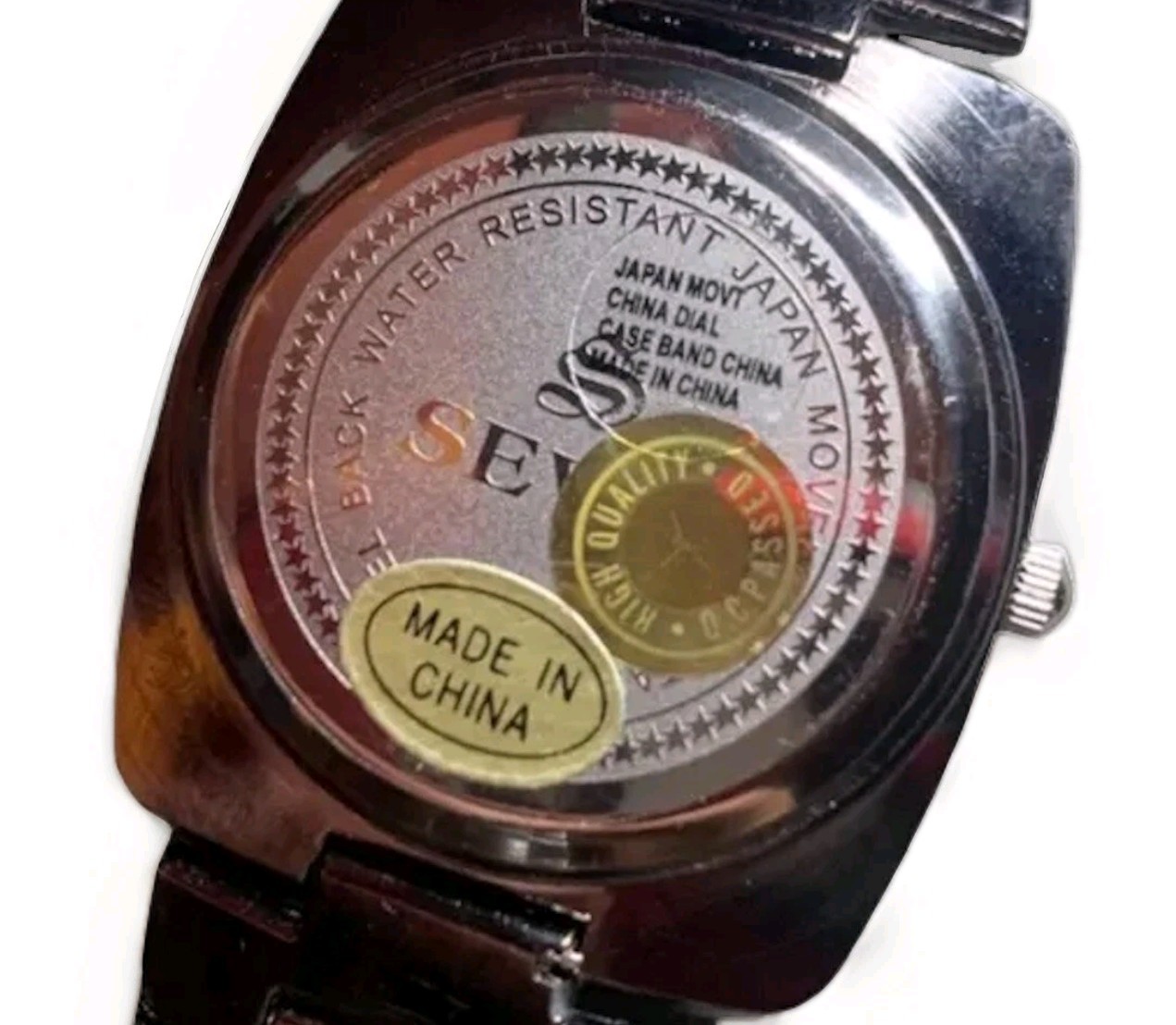 Seville Men’s Wristwatch Numeric Two Toned Vintage Stainless Band Quartz