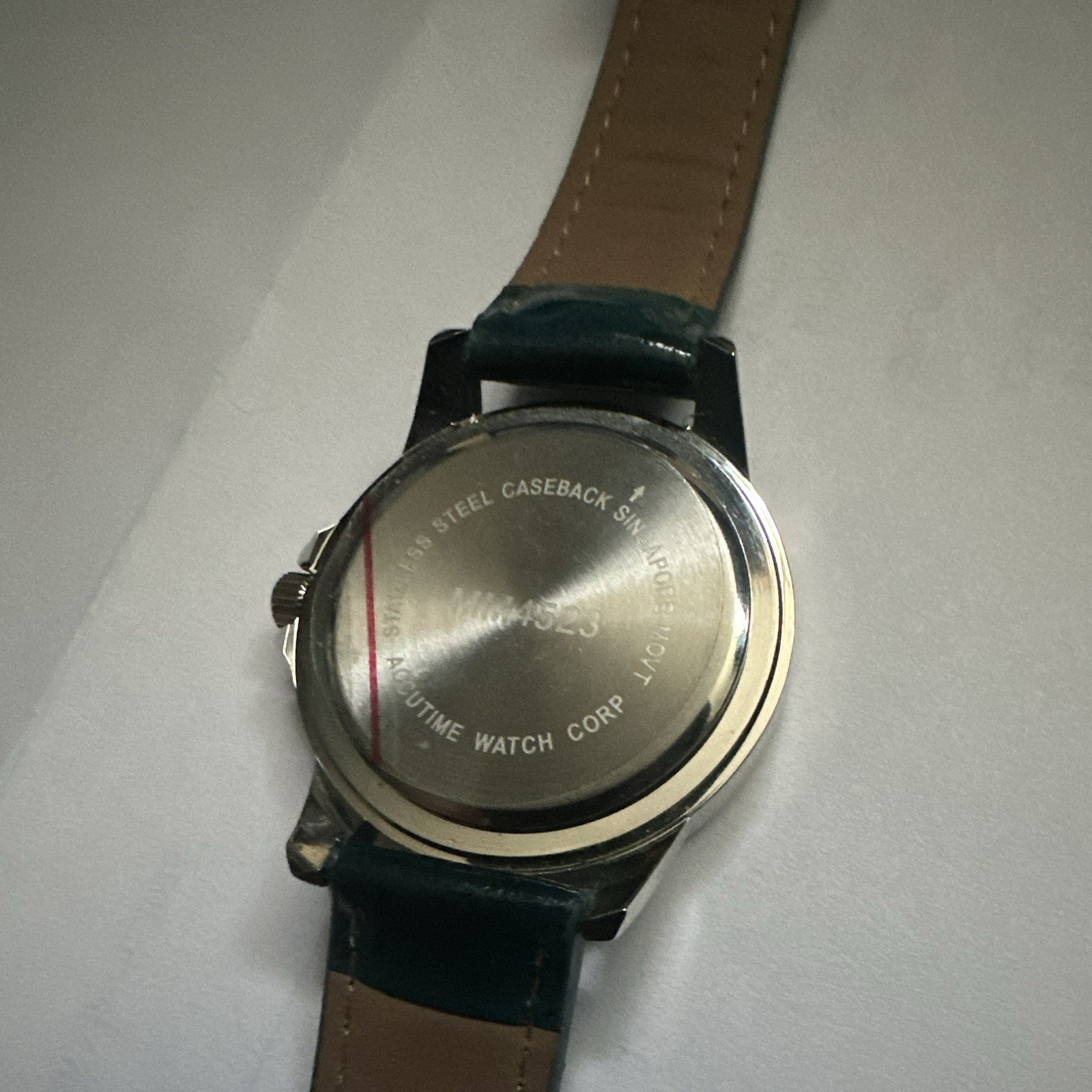 Massini Quartz Women’s 30mm Silver Dial Black Leather Strap Watch Arabic