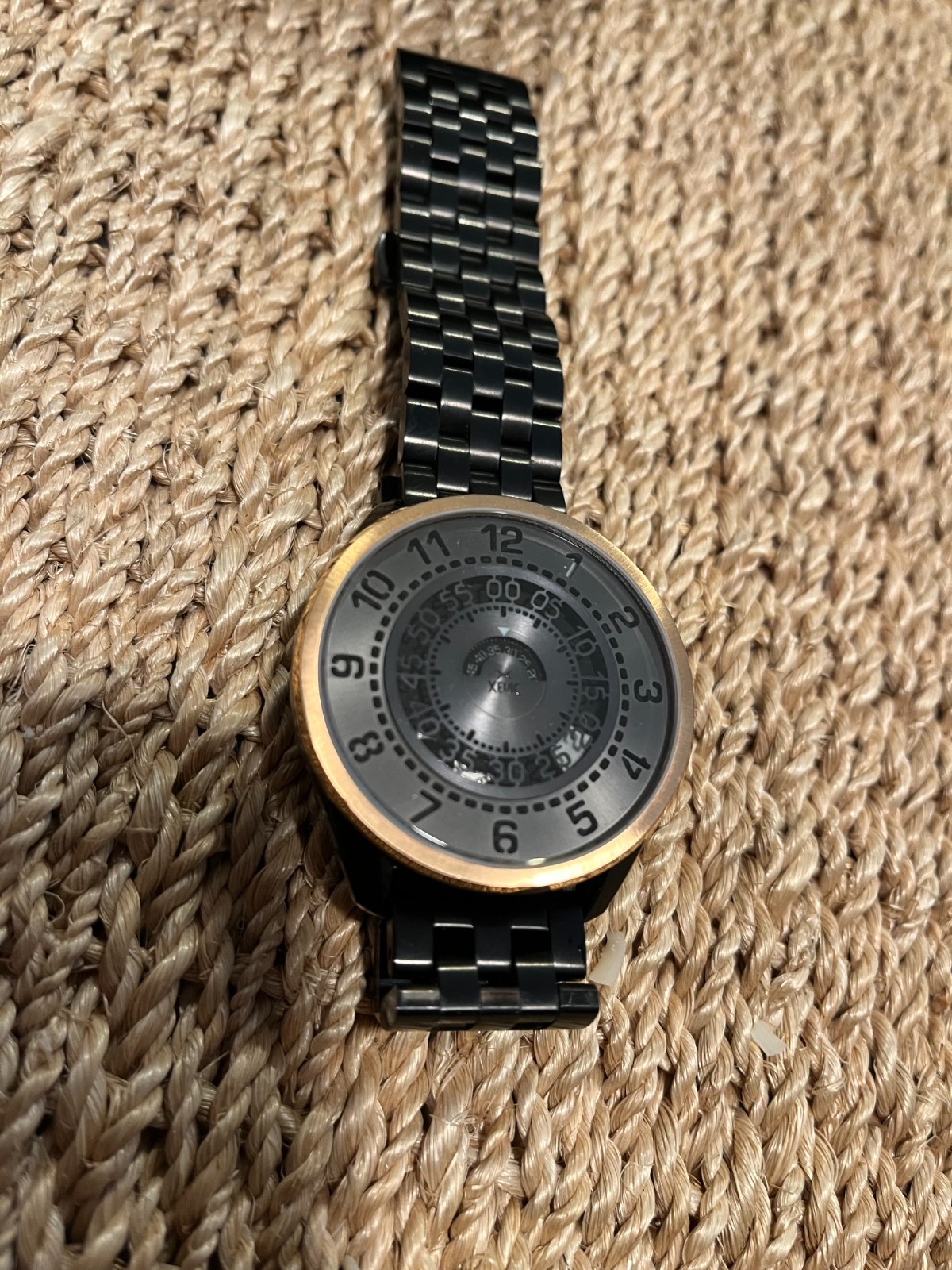 Xeric Cypher Automatic Black and Rose Gold Limited Edition with Xeric Box USED
