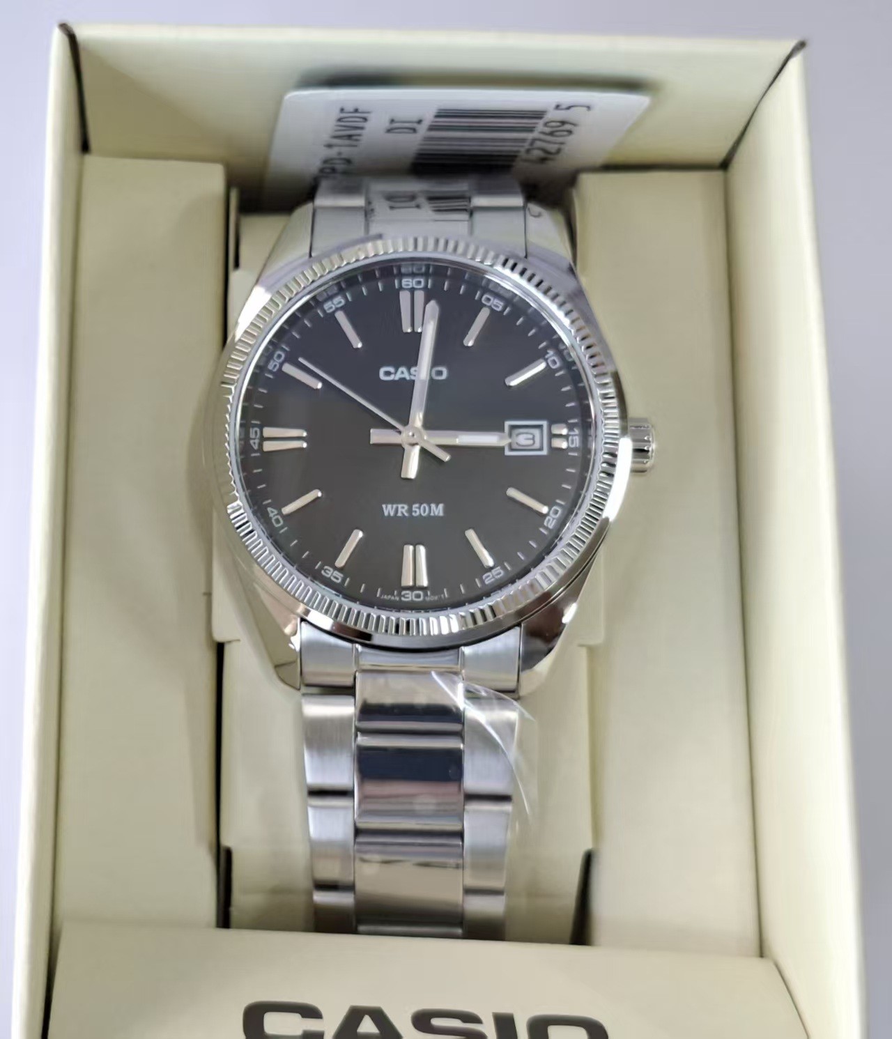 Casio UTP-1302PD-1A Stainless Steel Band 35 mm Dail Black Unisex Adults Watch