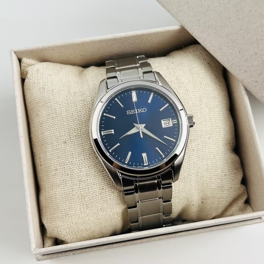 Seiko Essentials SUR309 Blue Dial Men’s Stainless Steel Quartz Watch 40.2mm