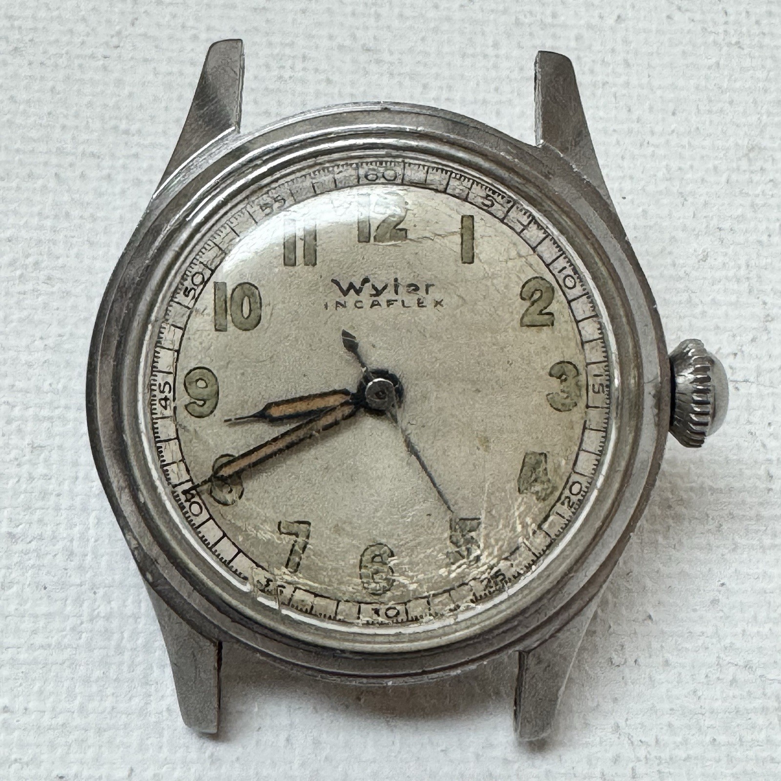 Wyler Incaflex 30mm WWII Era Watch Wittnauer Swiss Movement RUNNING