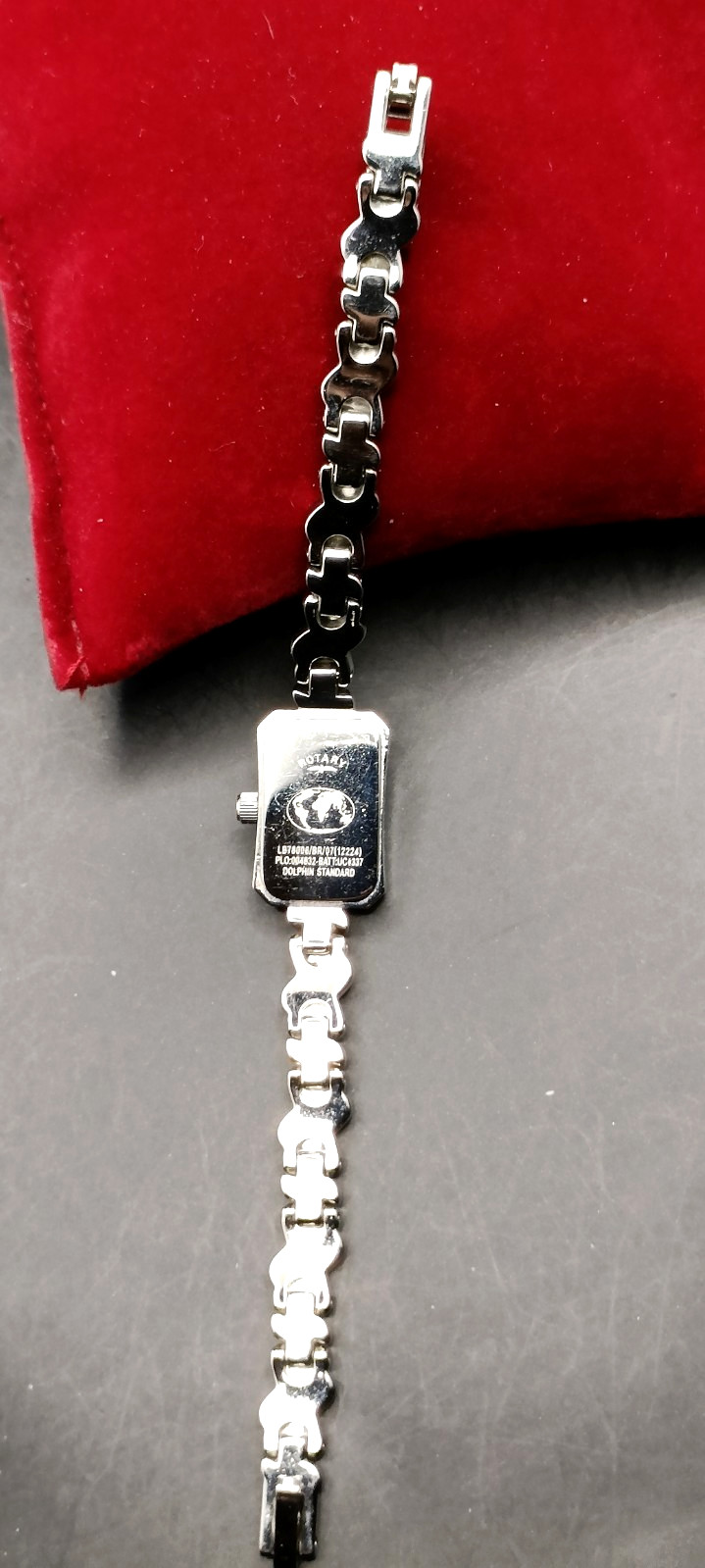 ROTARY Ladies Dainty Stainless Steel Dress Watch & Bracelet Set VGC/Working