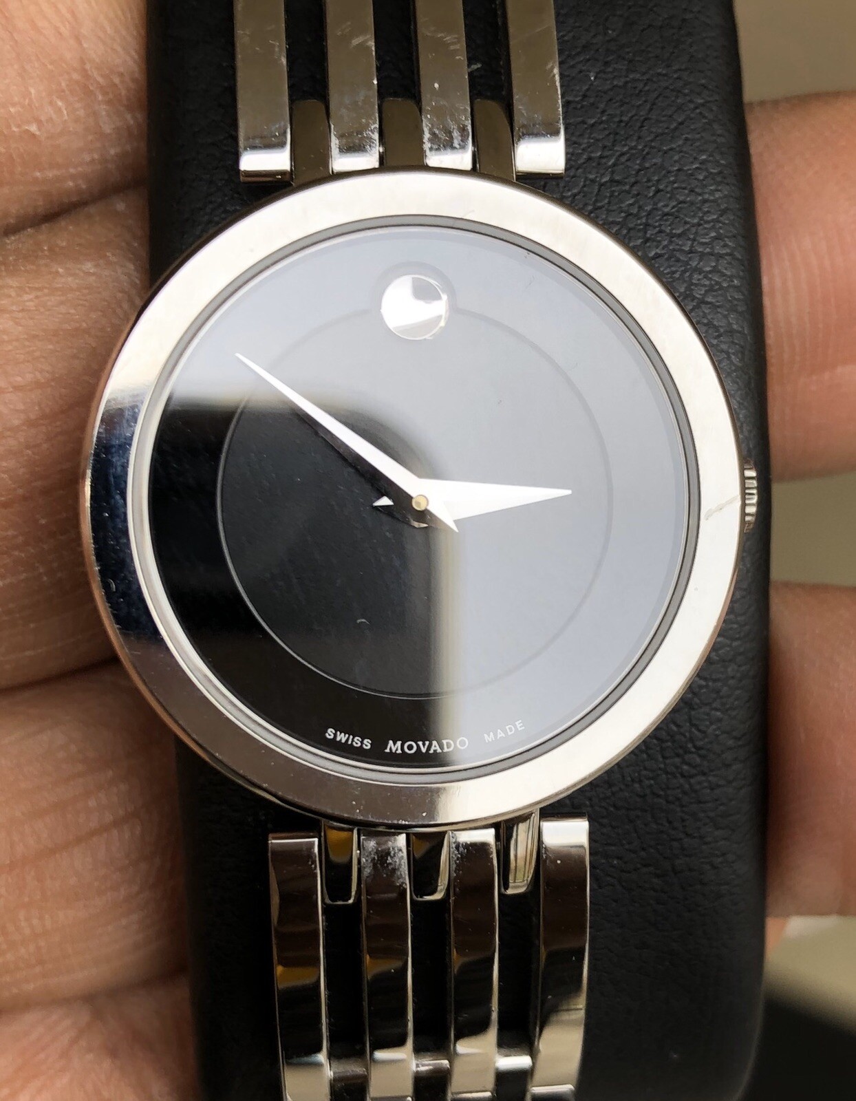 MOVADO Women’s Esperanza 28mm Stainless Steel Watch, Silvertone