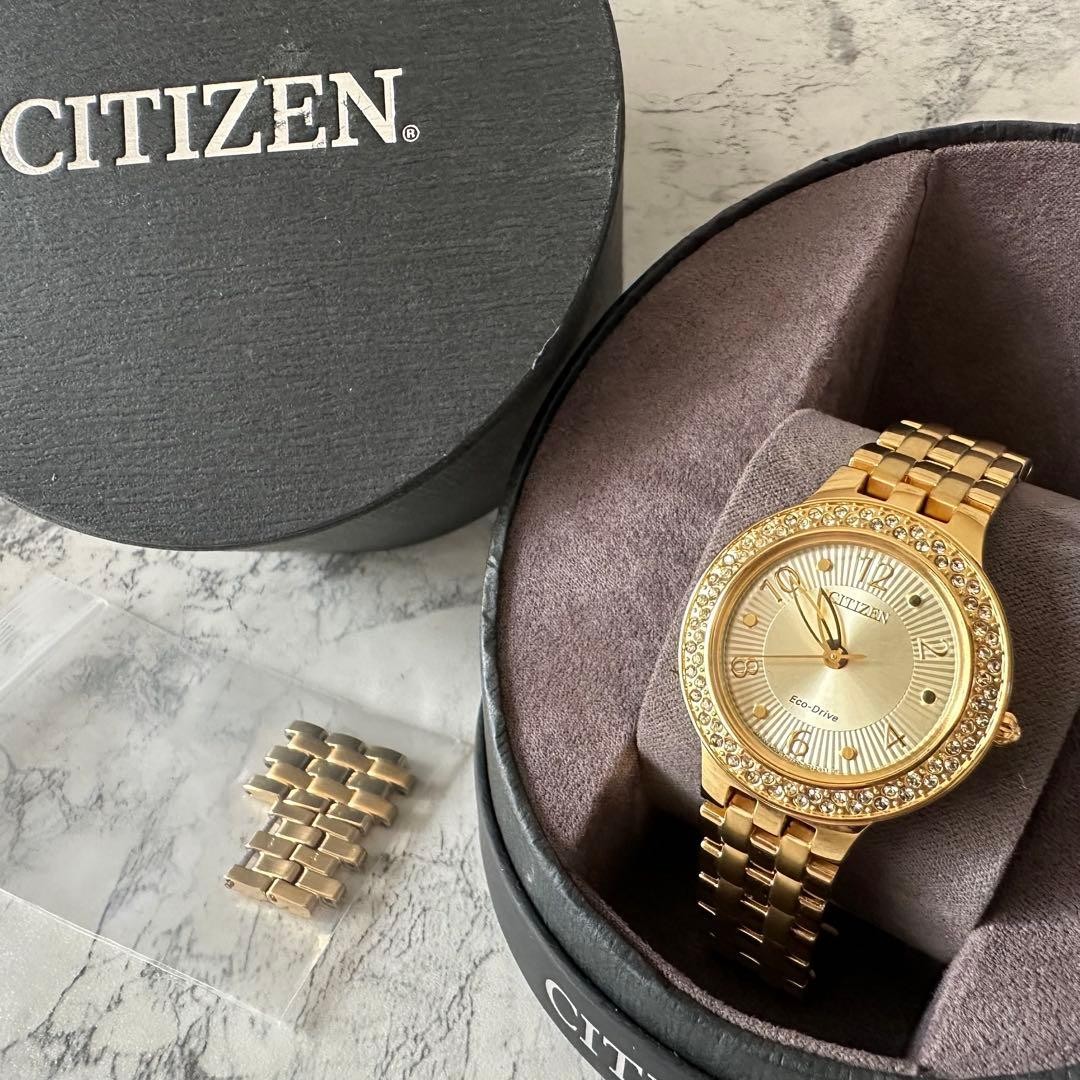 CITIZEN FE2082 51P Gold Silhouette Crystal