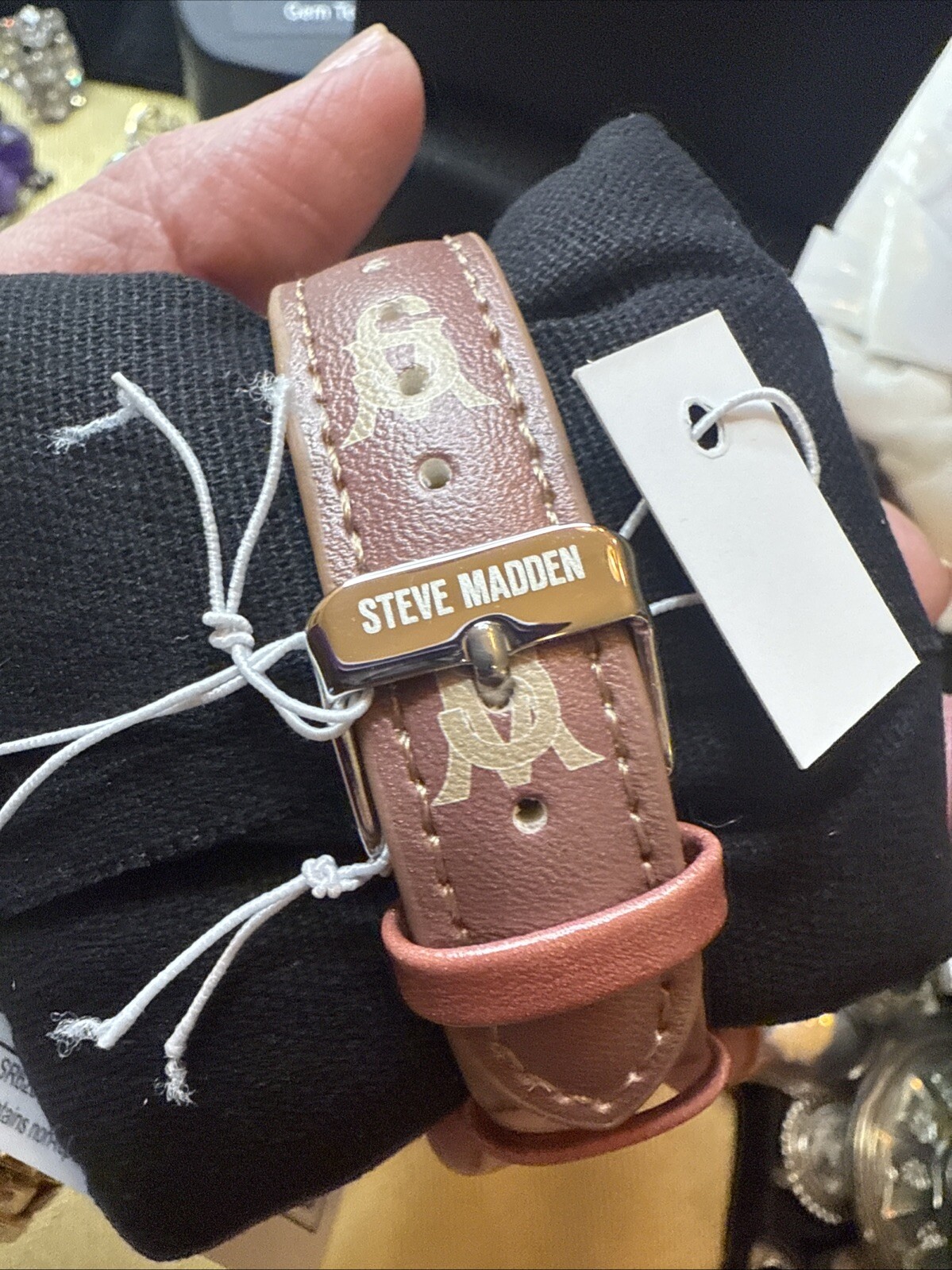 Steve Madden Women’s Dual Colored Dark Brown and Light Brown watch