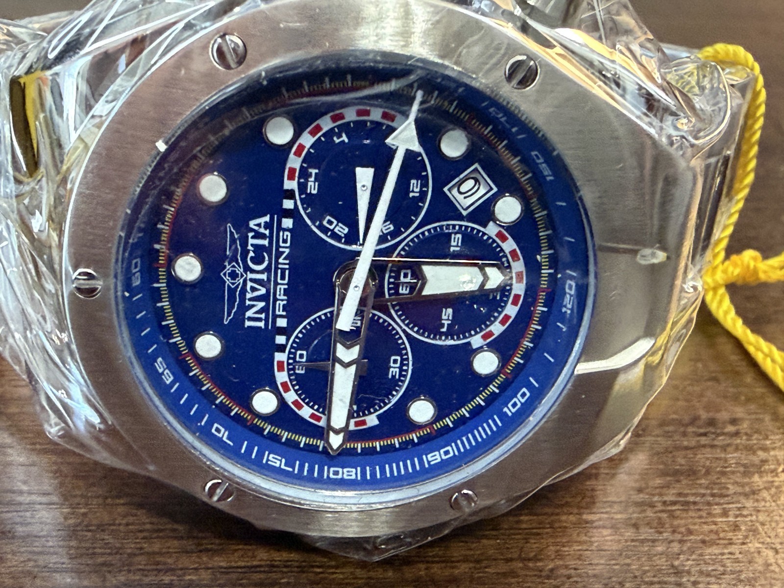 Invicta Racing 47745 Chronograph 45mm Blue Dial – NEW – Full Set – Wrapped