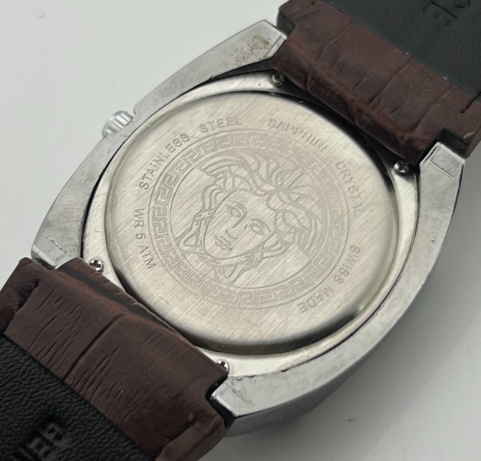 Premium Men’s Versace Antares White Dial Date Working Condition Wristwatch