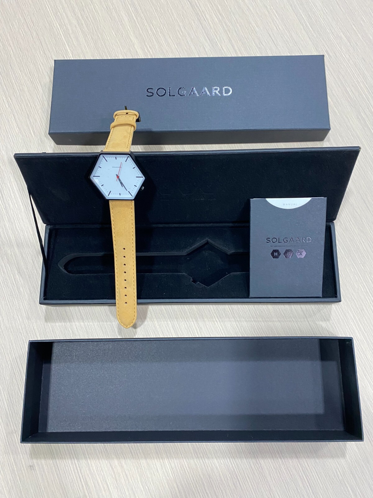 SOLGAARD HEX WRISTWATCH THE CONDUCTOR ONE GENUINE LEATHER ANALOG MEN WOMEN WATCH