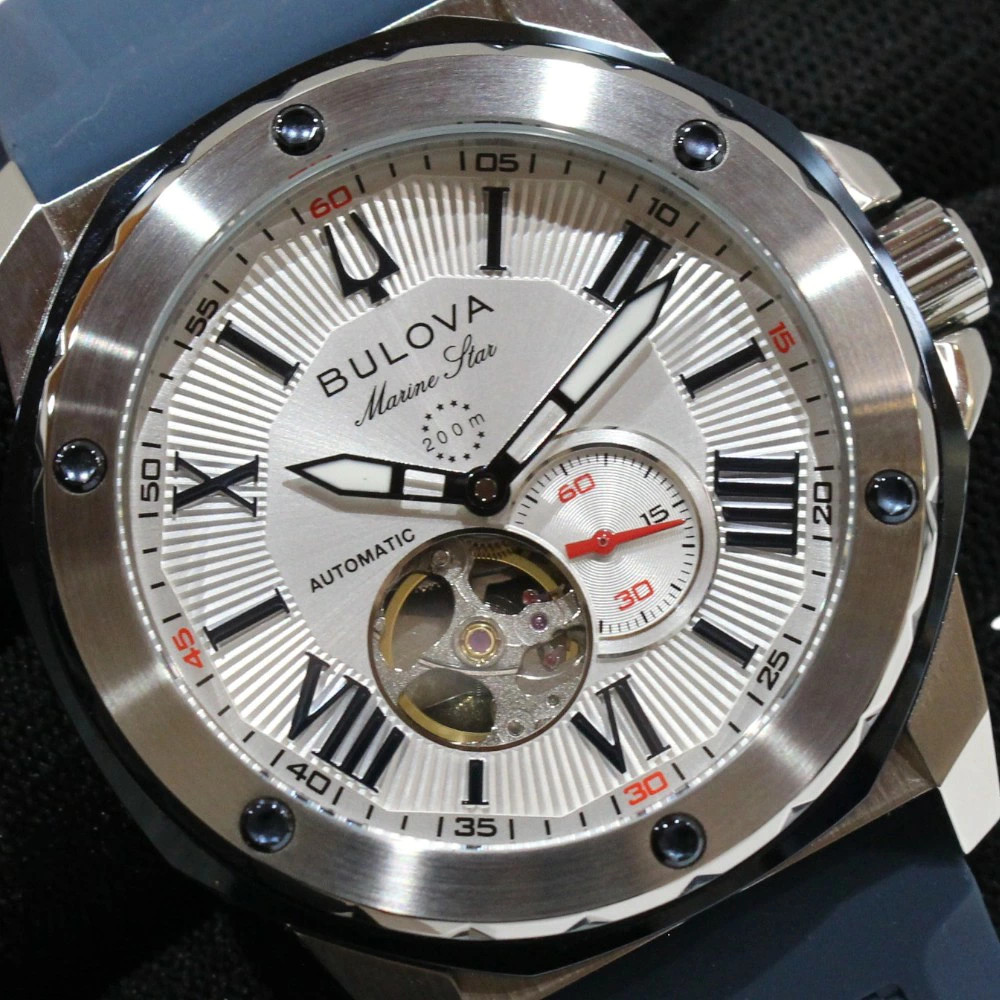 Bulova Marine Star 98A225 Automatic Watch White Dial from Japan
