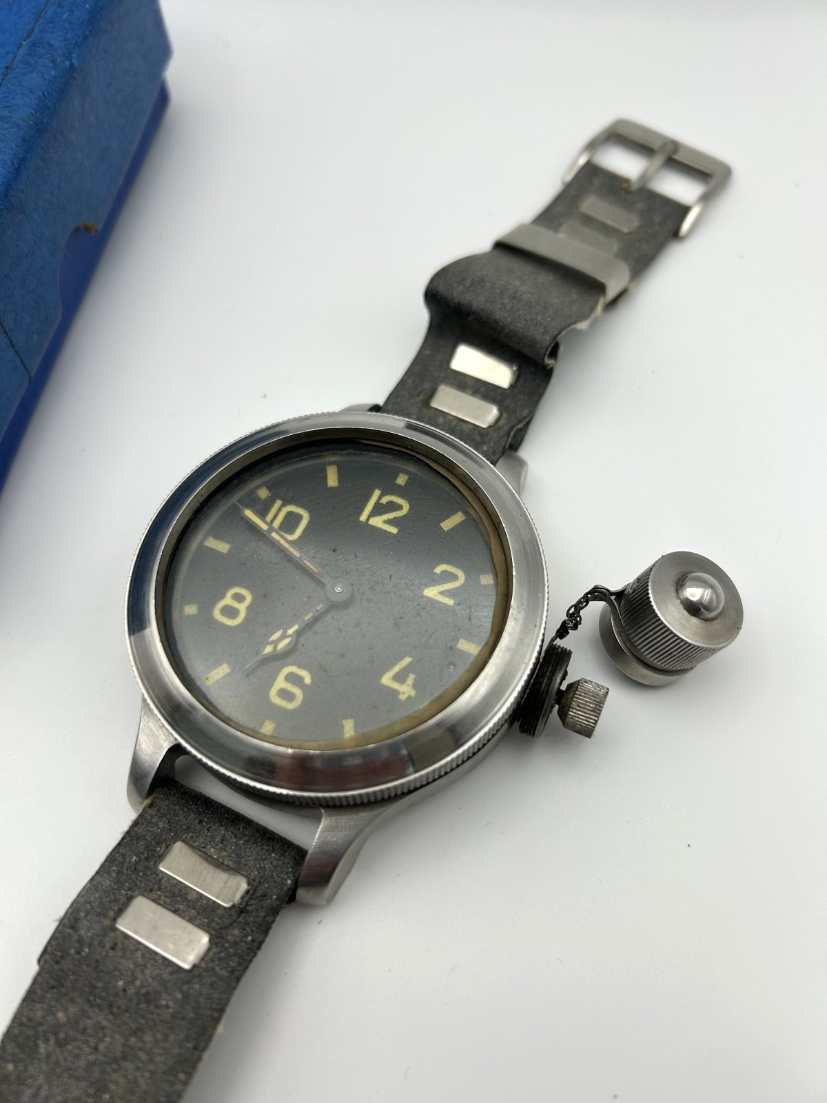 Zlatoust 191-ЧС Soviet Navy Diver Watch 60mm Serial 9924 Original Canteen Cover