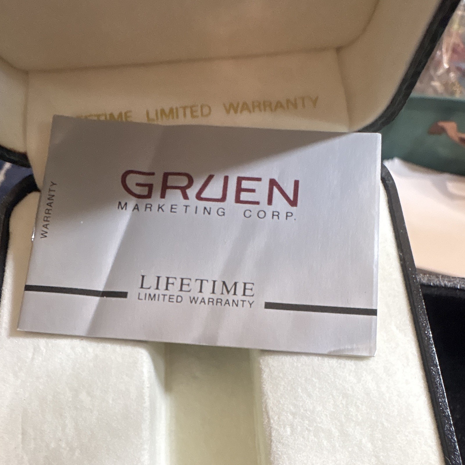 Gruen Precision Quartz Two-Tone Fluted Bezel 35mm Dress Watch w/ Box Papers
