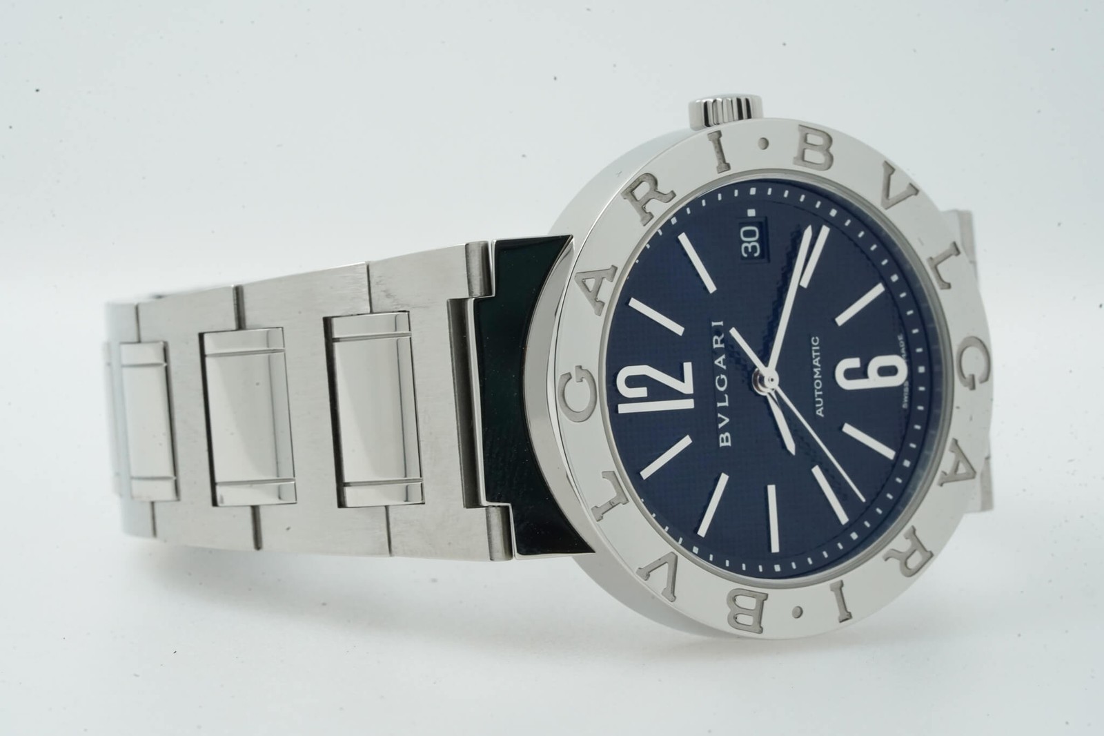 Bulgari Bvlgari BB38SSAUTO BB 38 SS AUTO Automatic 38mm Black Dial 03/2009 12…