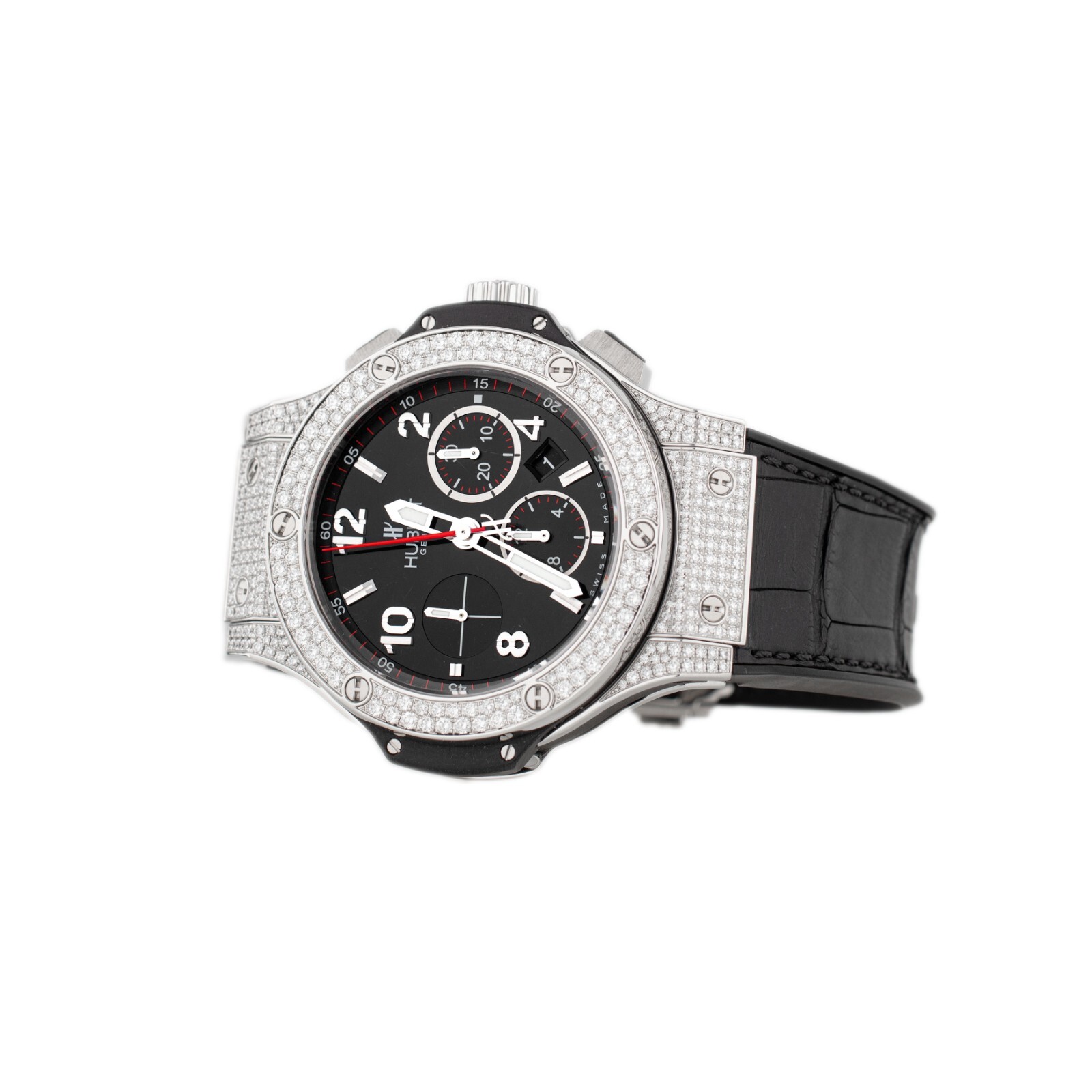 Hublot Big Bang Chronograph Steel Black Dial 44mm 301.SX.130.RX.174 Full Set