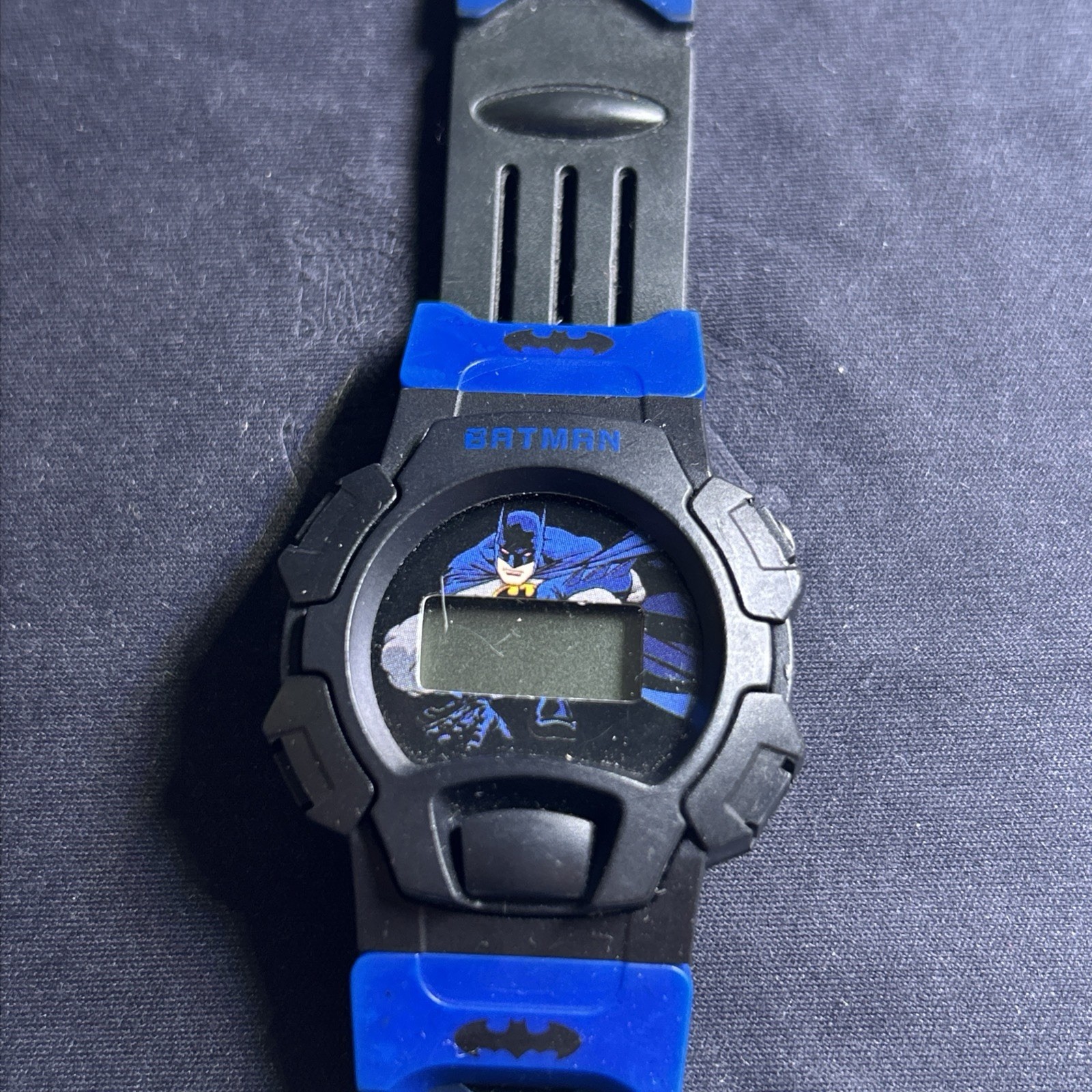 None Working Batman LCD Digital Animation Watch DC Comics